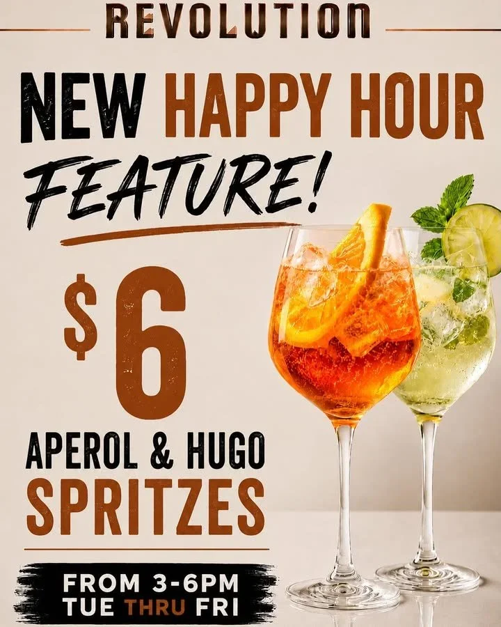 Revolution Morristown Happy Hour