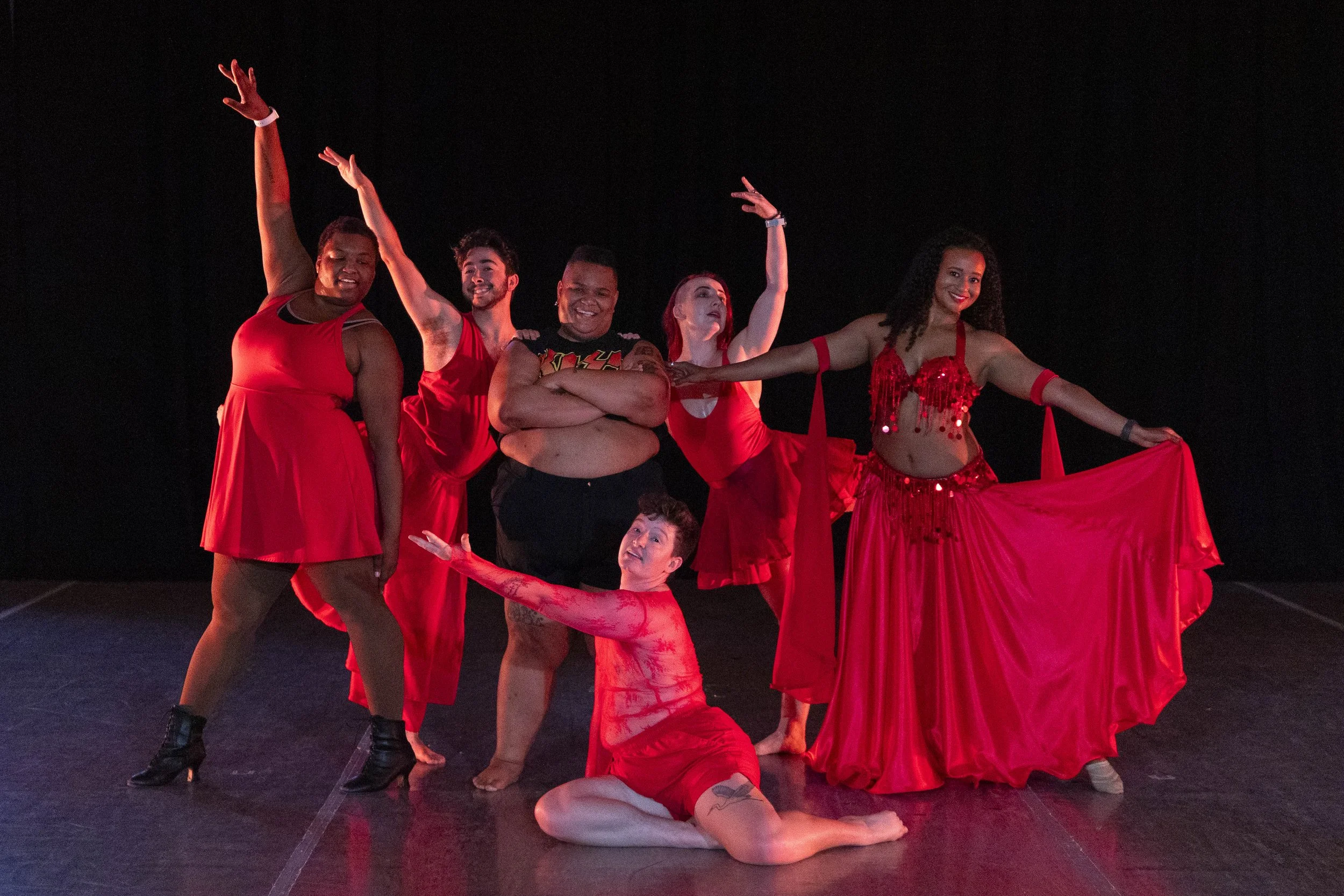 A group of dancers led by Marco Andro Carter  performs at RECITAL. 