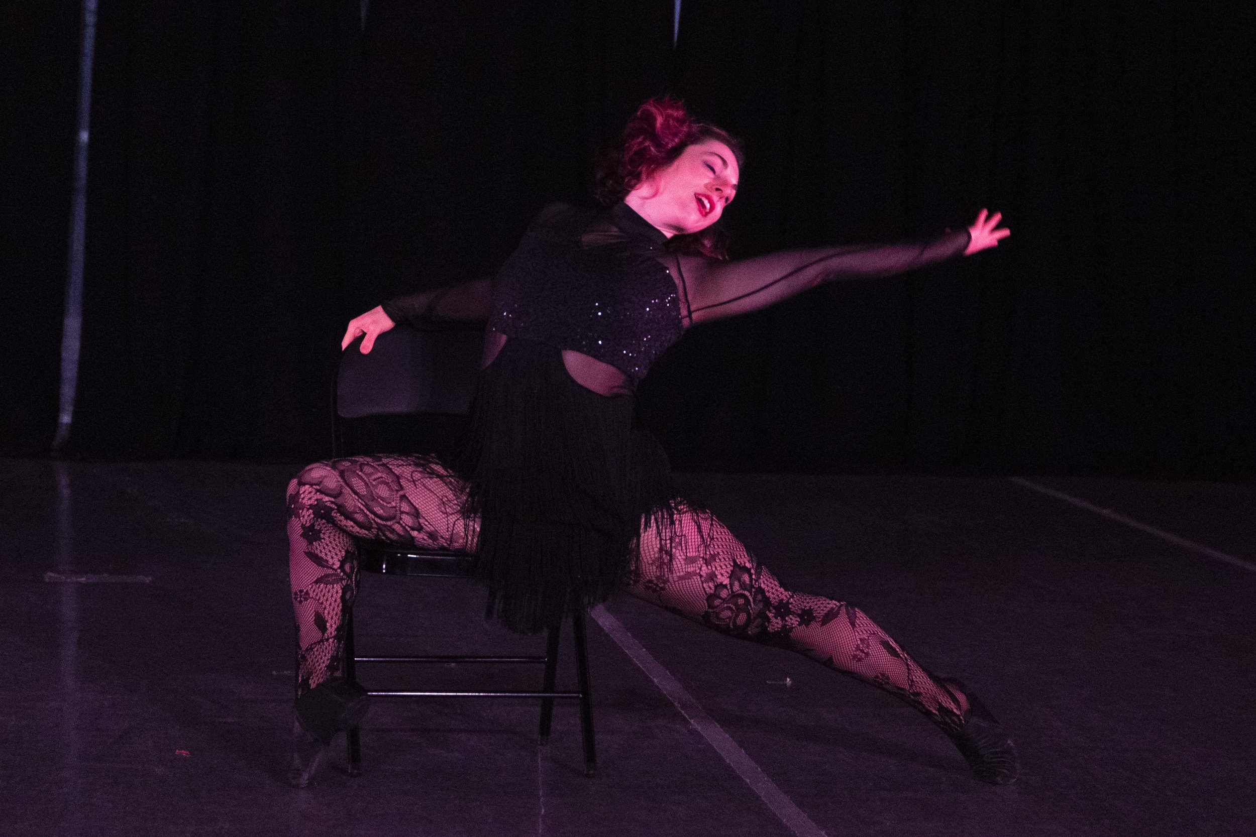 Alyssa Noble performs a number from Chicago at RECITAL. 