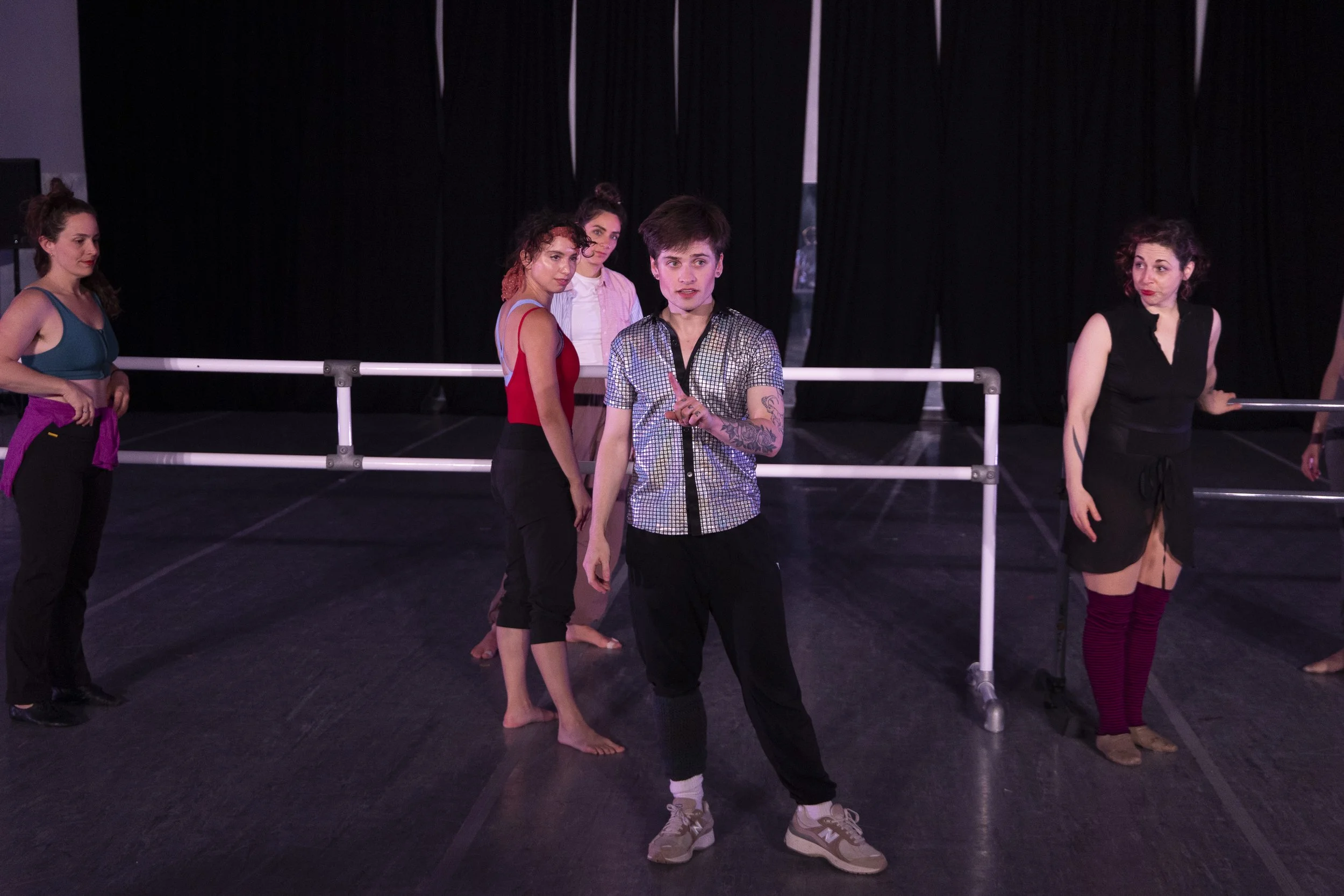 Mr. Viktor teaches ballet barre at RECITAL.