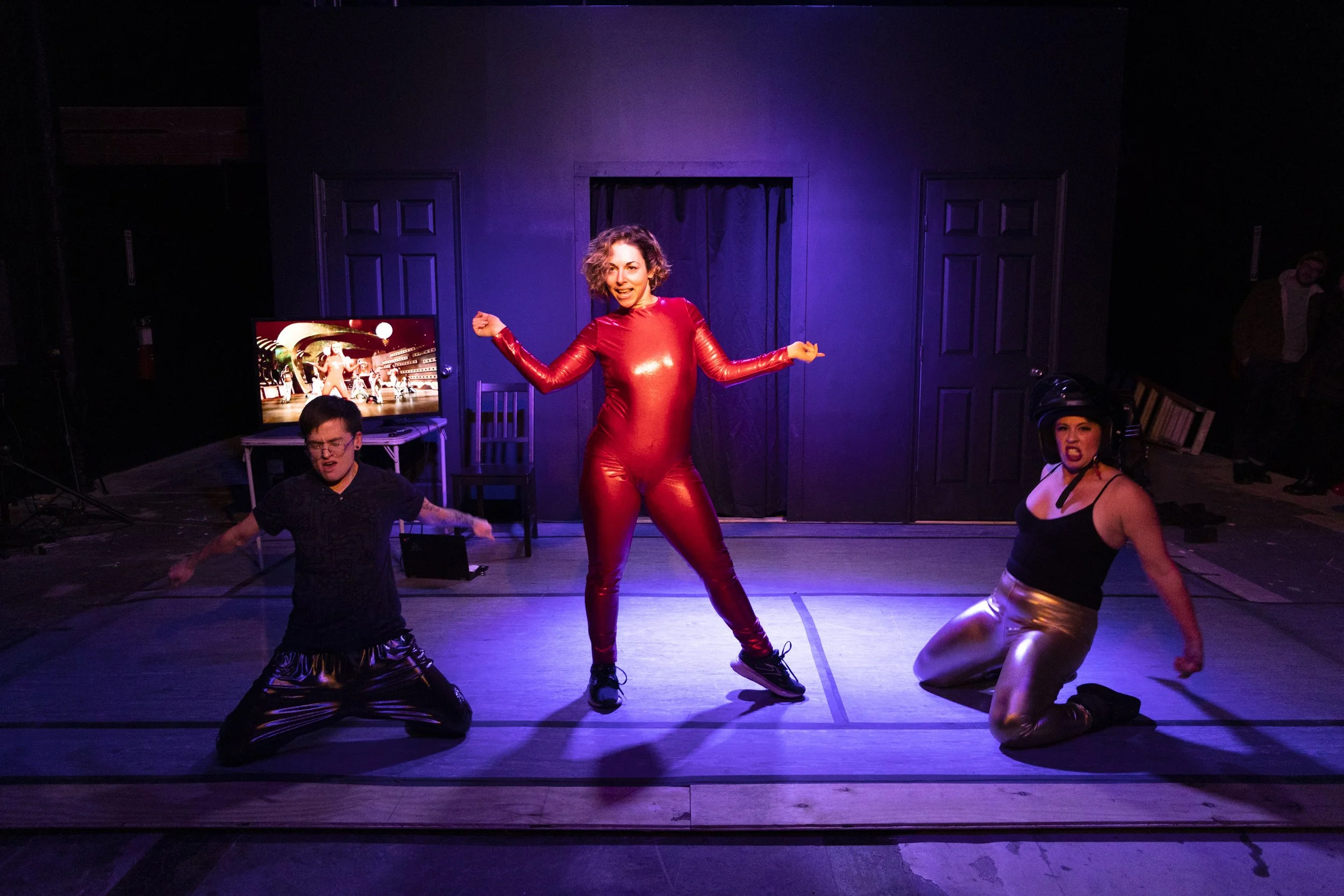 Chris Strauss, Alyssa Noble, and Amy Blakely perform the Oops...I did it again music video live at RECITAL. 