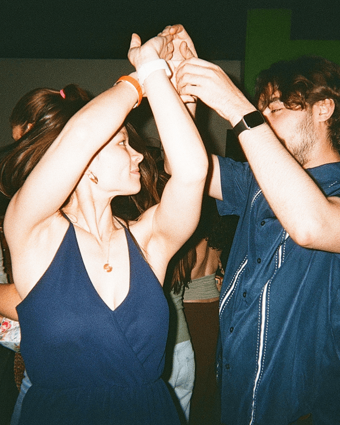A couple dancing together at Lolo's Social Club.