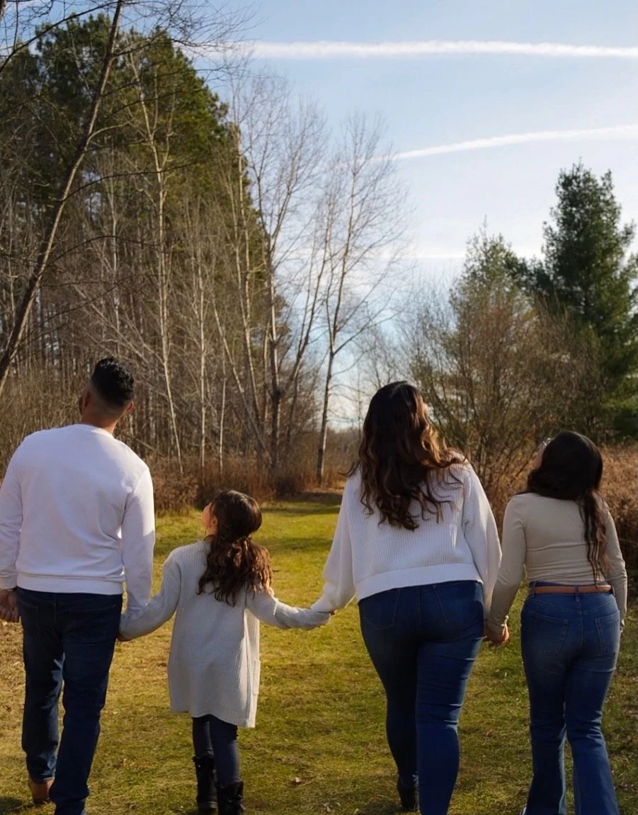 Family photography session by Lapalme Photography in Sudbury, Ontario, capturing genuine smiles, connection, and real moments in a relaxed setting