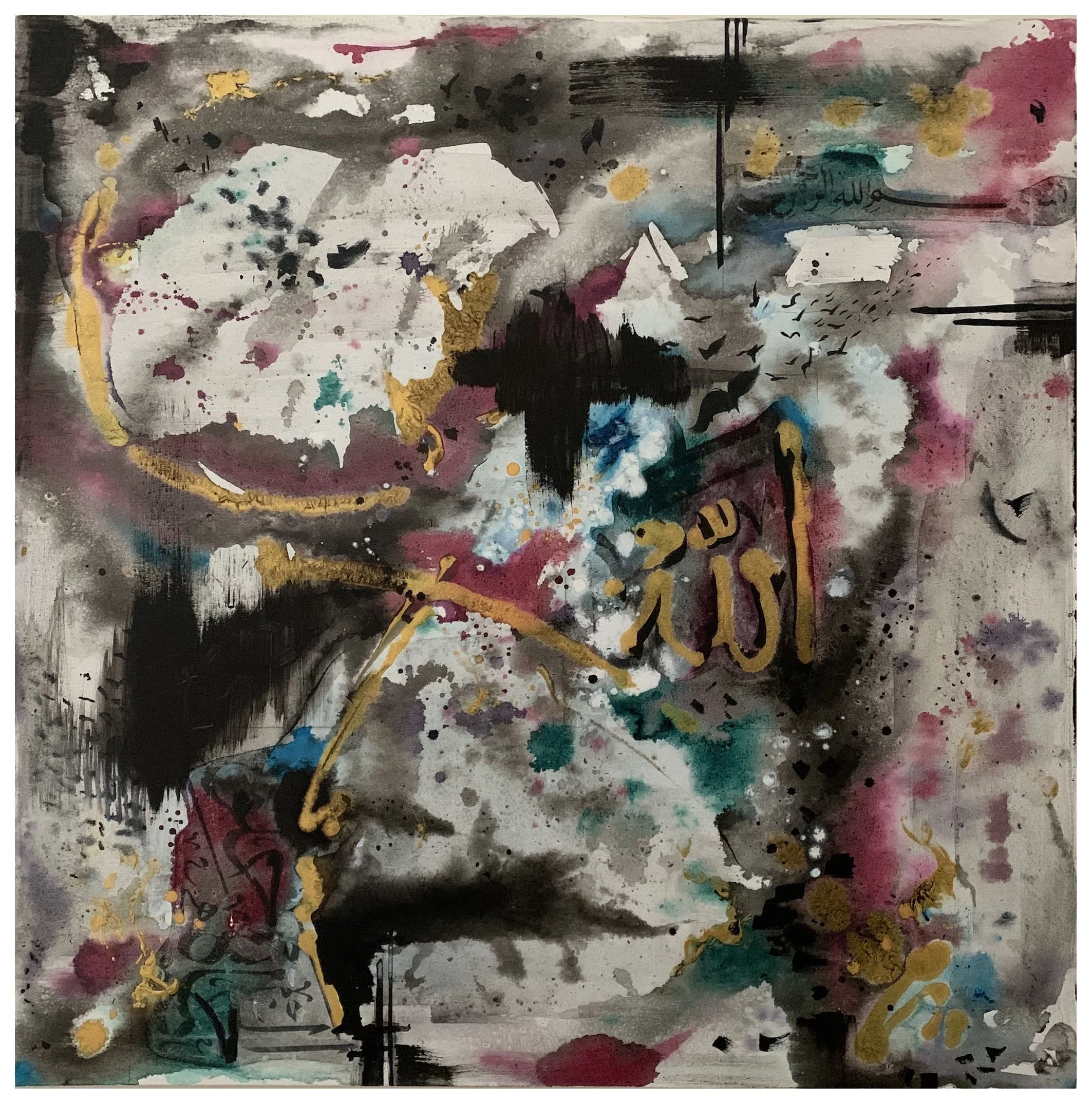 TRAVELLER-mixed media on canvas-90x90-2500AED.jpg