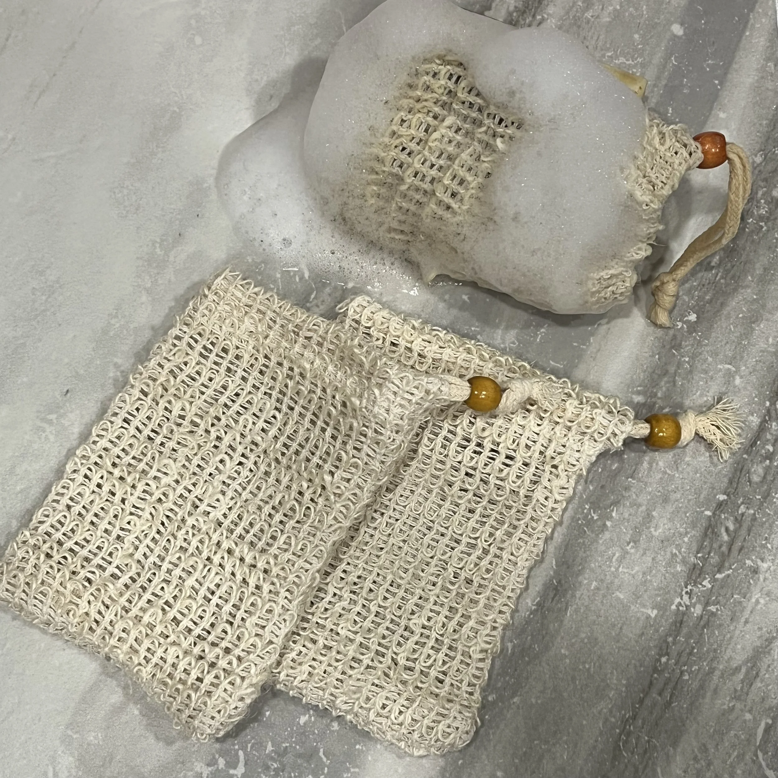 Sisal Soap Pouch