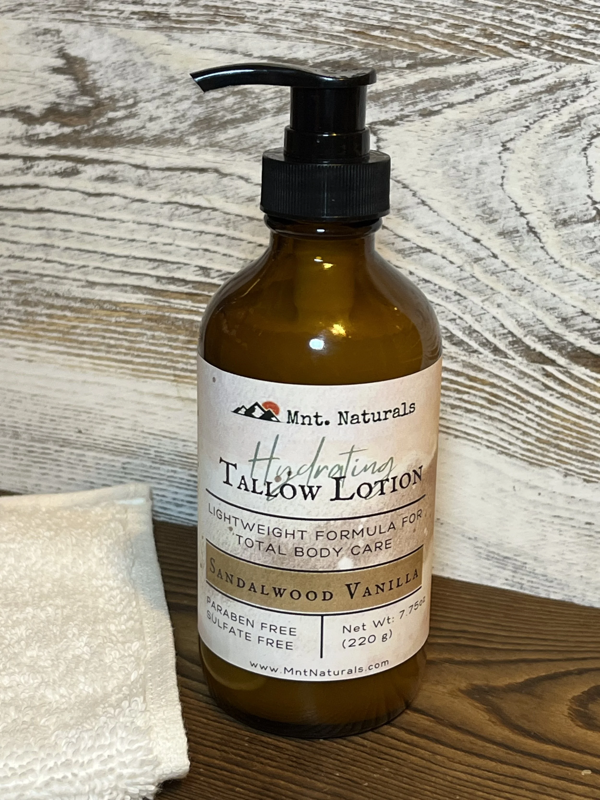 Tallow Lotion – Sandalwood Vanilla