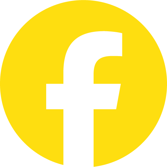 Facebook Logo in yellow