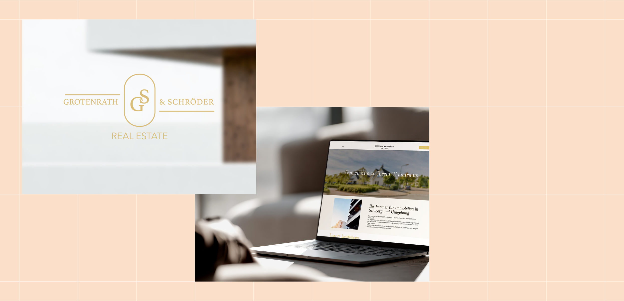 Website, Branding und Logodesign für Immobilien Branche Aachen