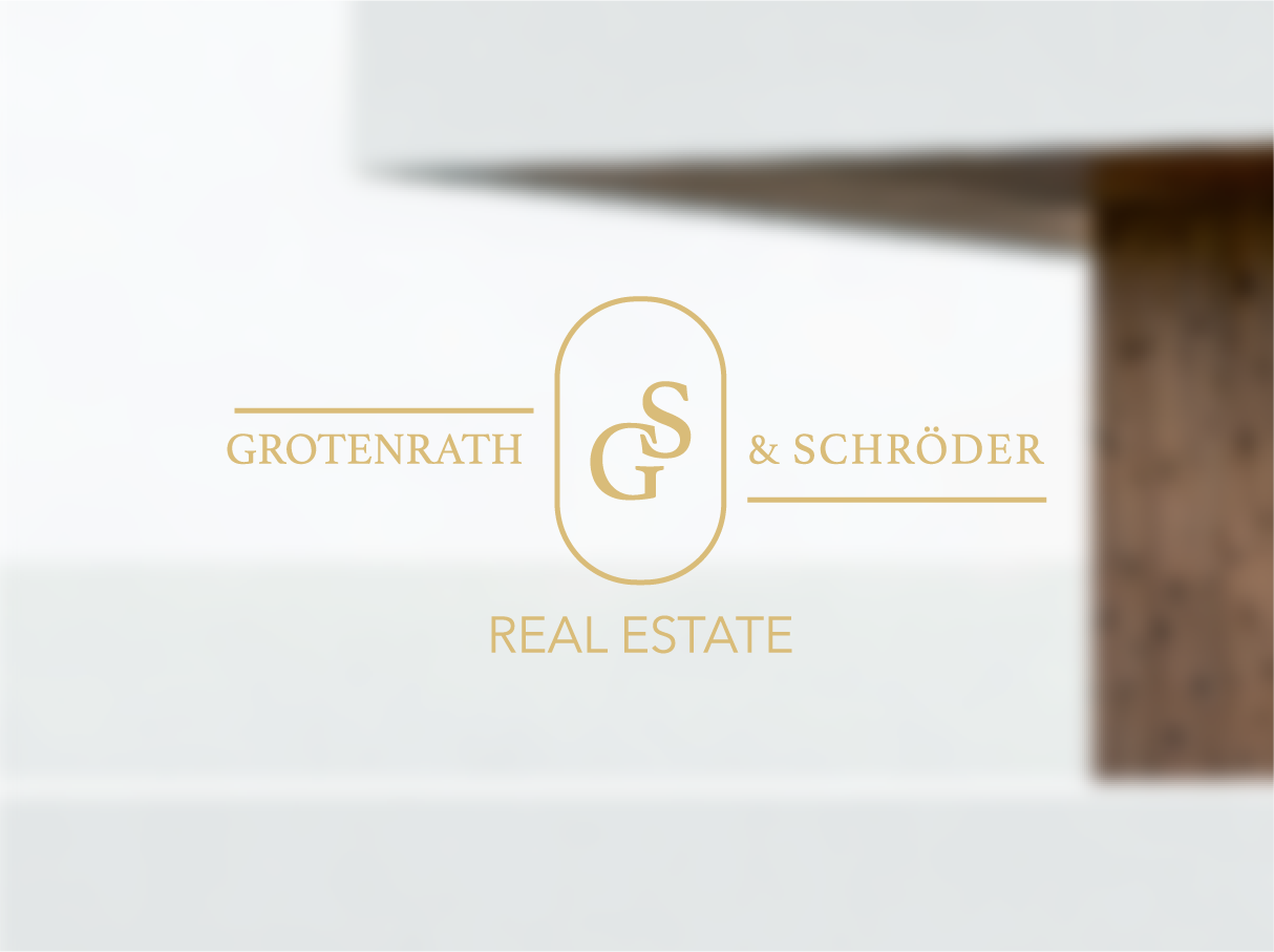 Logodesign für Immobilienmarkler I Grotenrath & Schröder Real Estate in Aachen I by Studio 5zwo