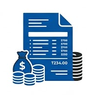 Financial documents, a receipt, and stacks of coins symbolizing a detailed quote is provided