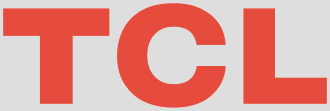 TCL logo in red and gray colors
