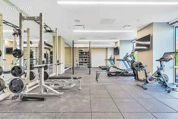 State-of-the-art fitness center at 1399 Park Avenue, Upper East Side NYC luxury building