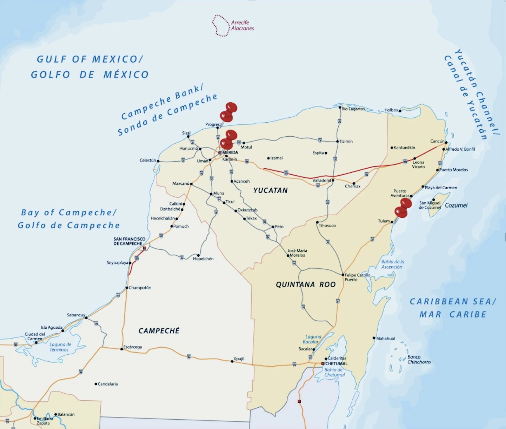 Our business operates in yucatan and quintana roo