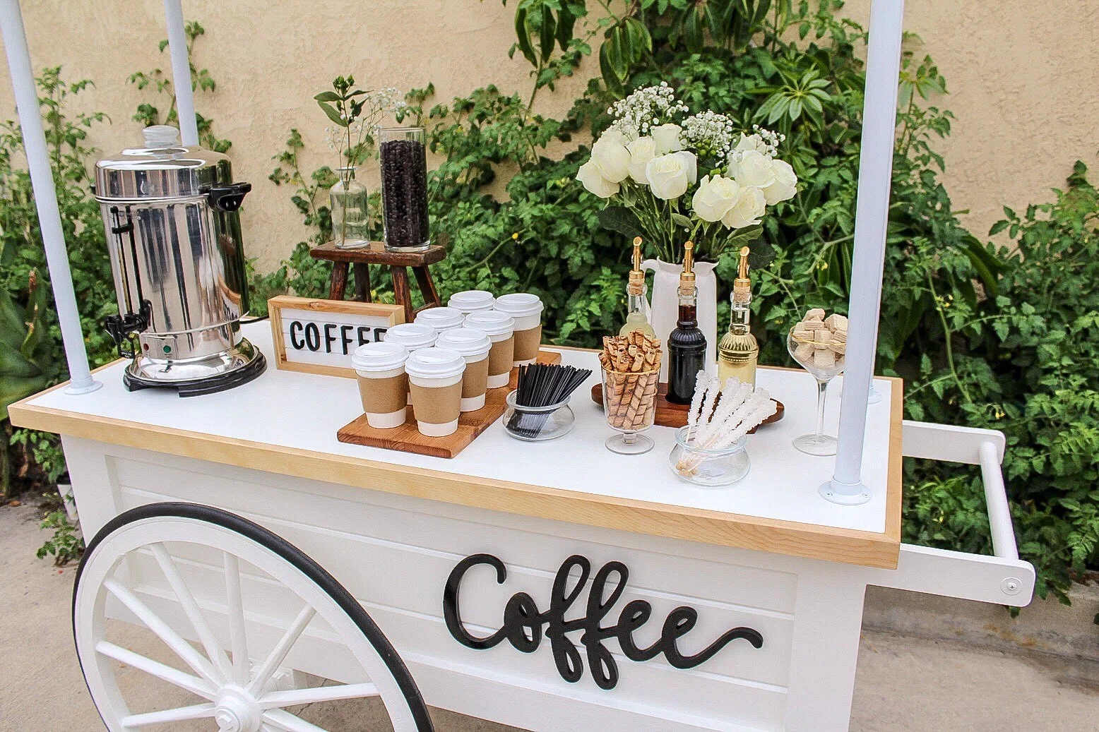 What's Included in a Mobile Coffee Cart Catering Package?