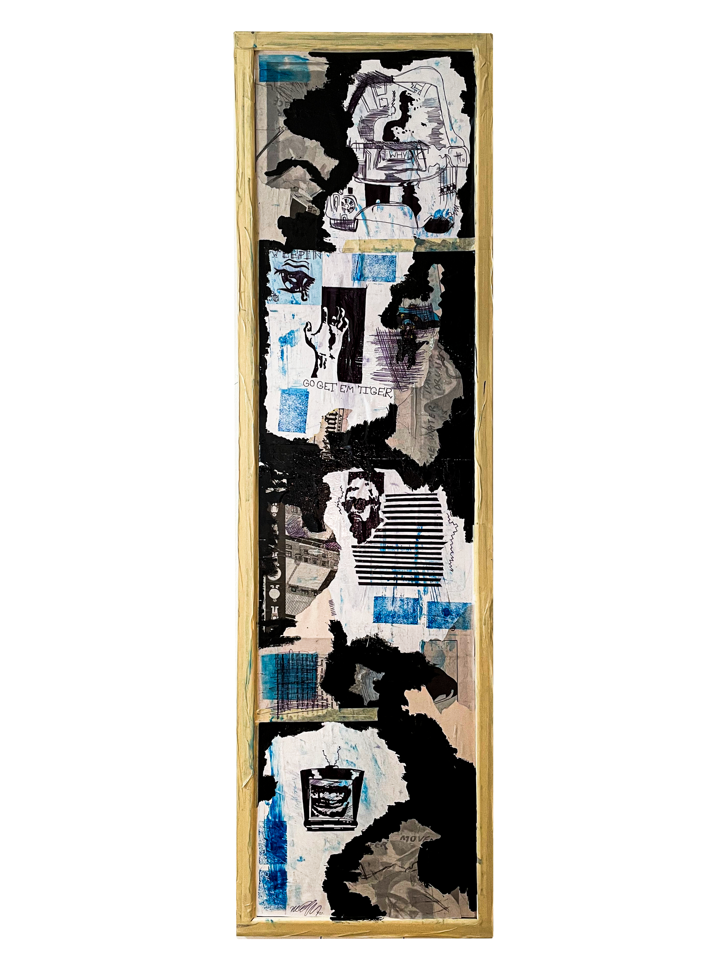 No Dead Ends 
2022
13X49
Mixed Media on Mirror 