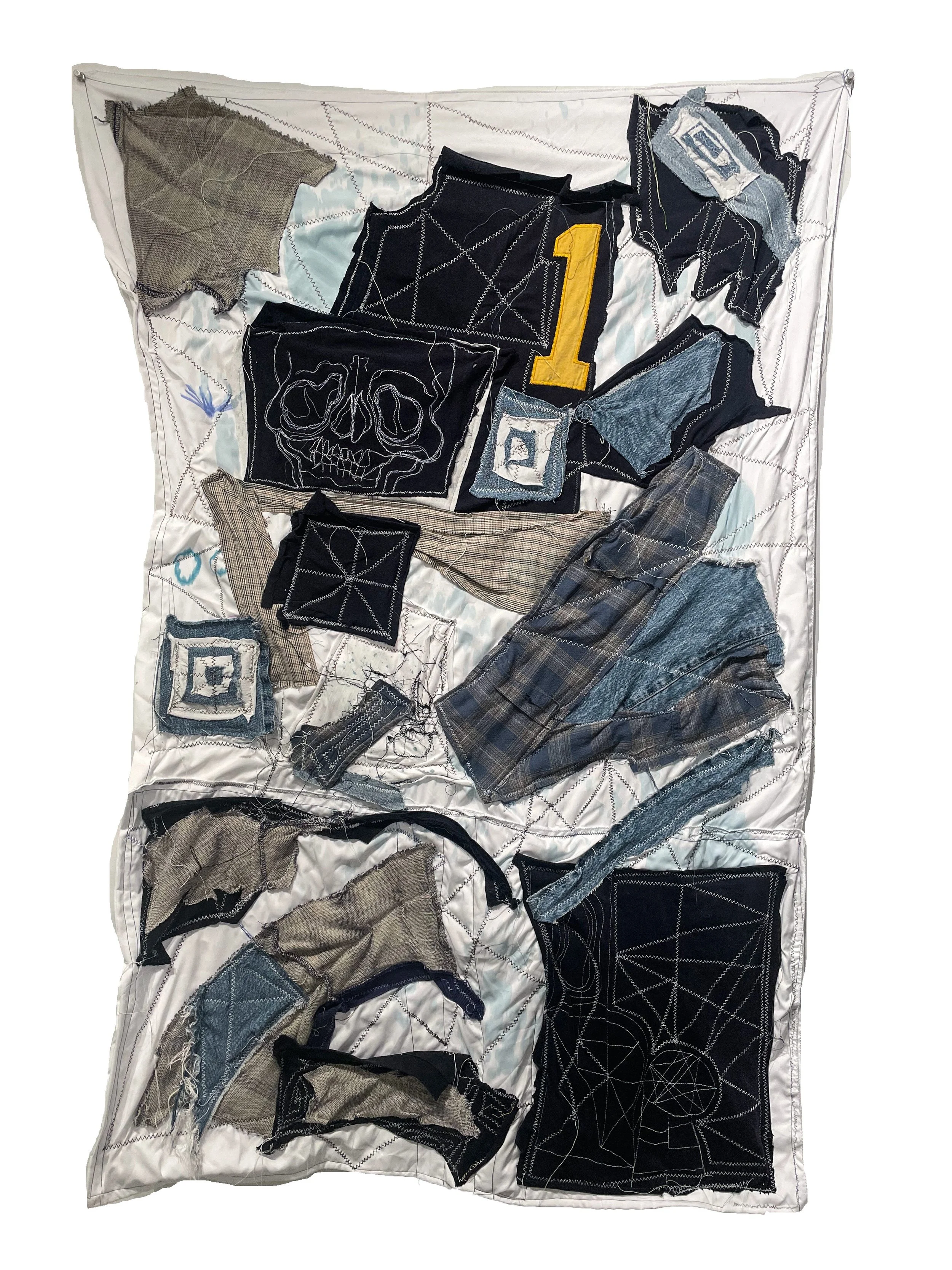 Mended 
2025
30X49 
Quilted Textiles