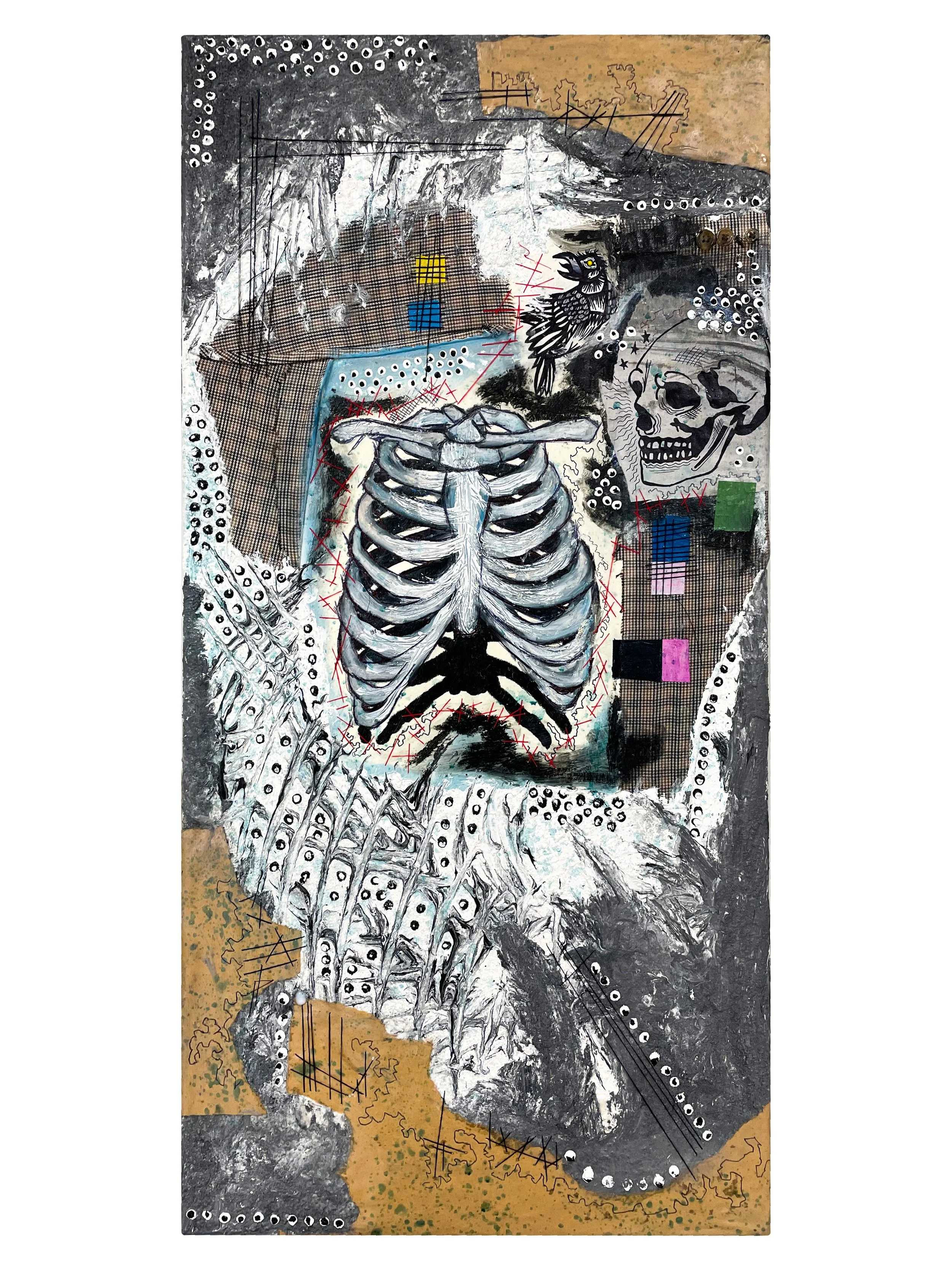 Ribs 
2024 
15X30 
Mixed Media on Canvas 