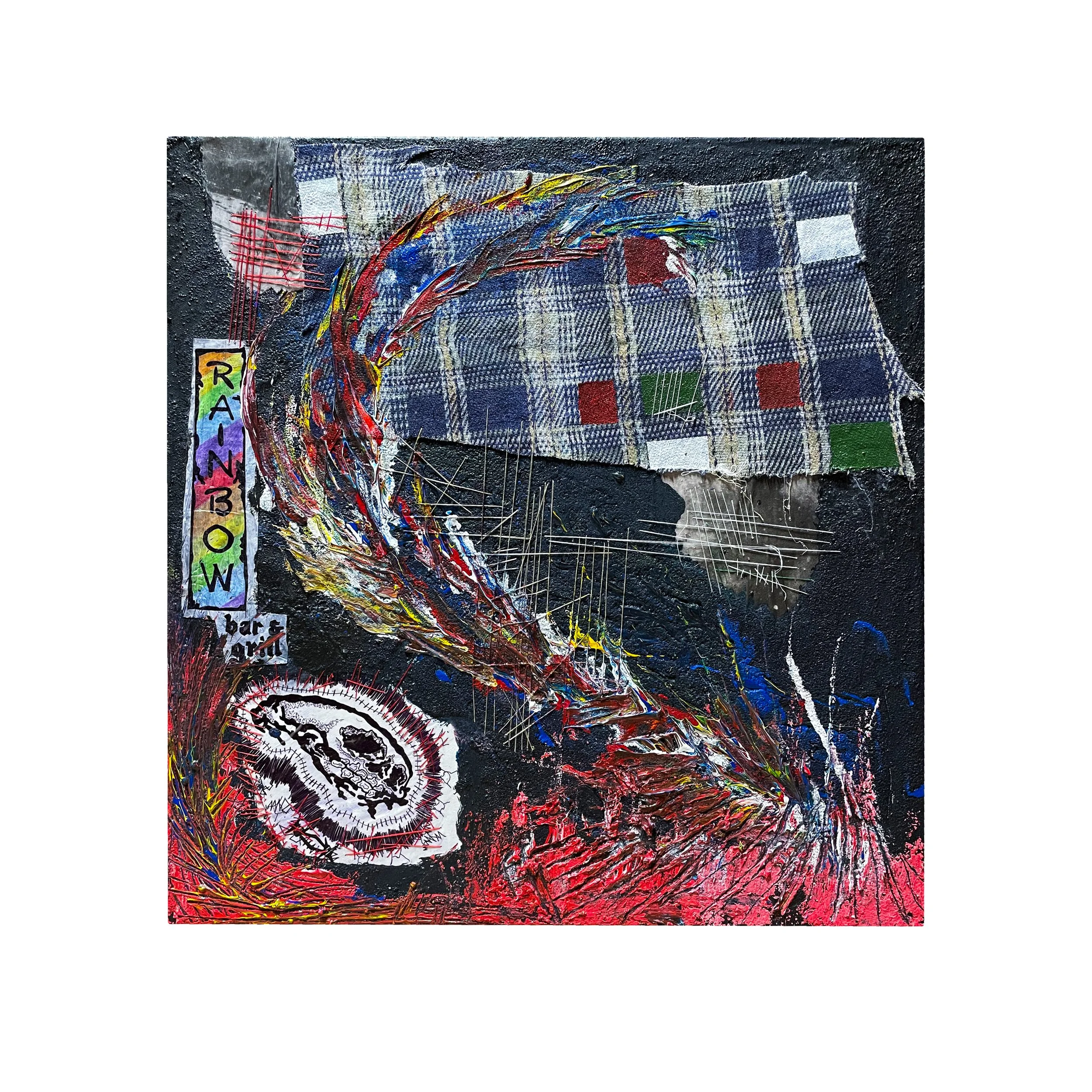 Midsummer Fires 
2024
20X20 
Mixed Media on Canvas 
