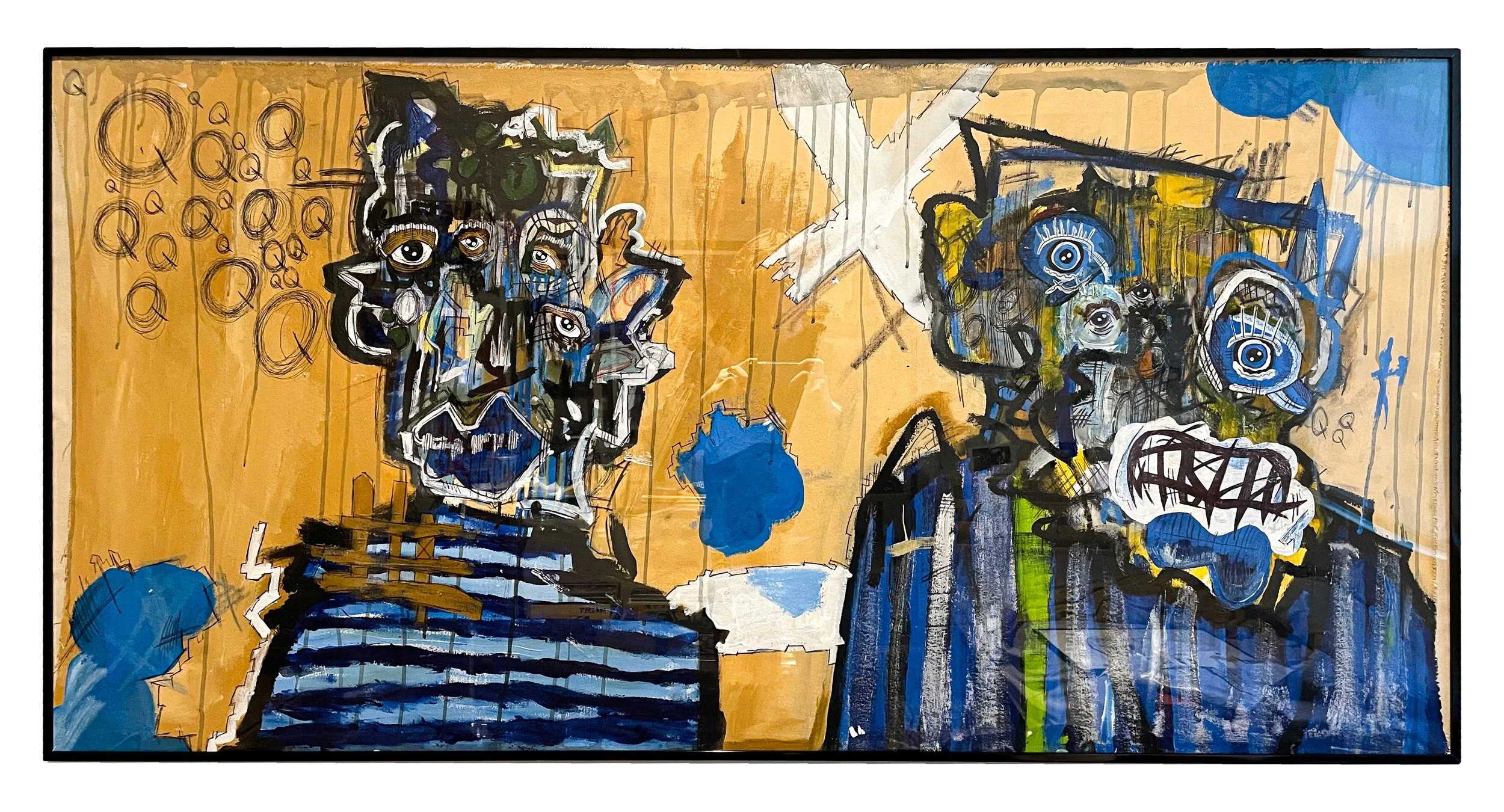Vibrant Figures 
2023
30X60 
Acrylic on Canvas 