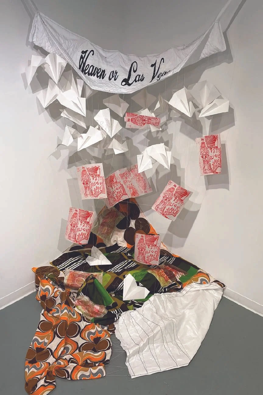 Heaven or Las Vegas (Installation) 
2025 
Mixed Media/ Soft Sculpture Installation 