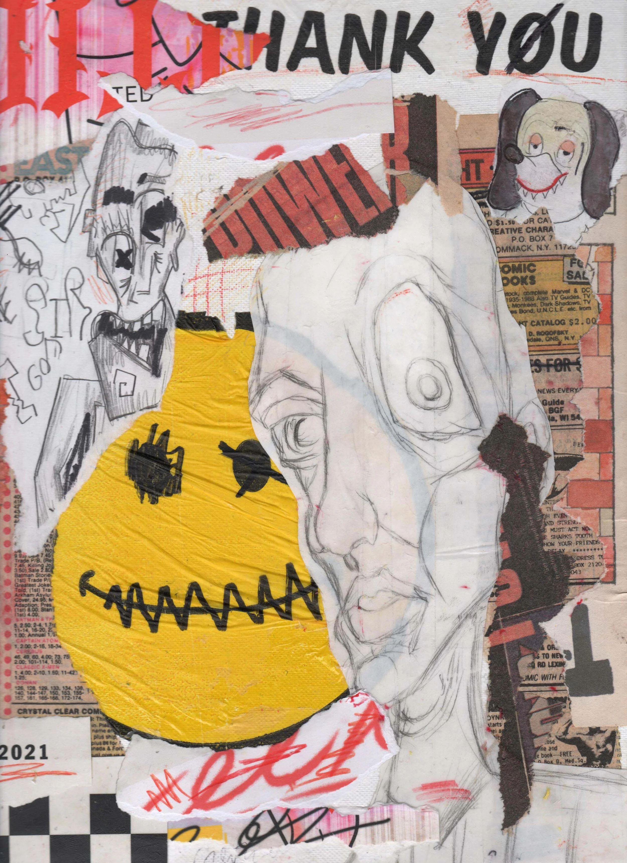 Resale 
2021
8.5X11 
Mixed Media on Canvas Board 