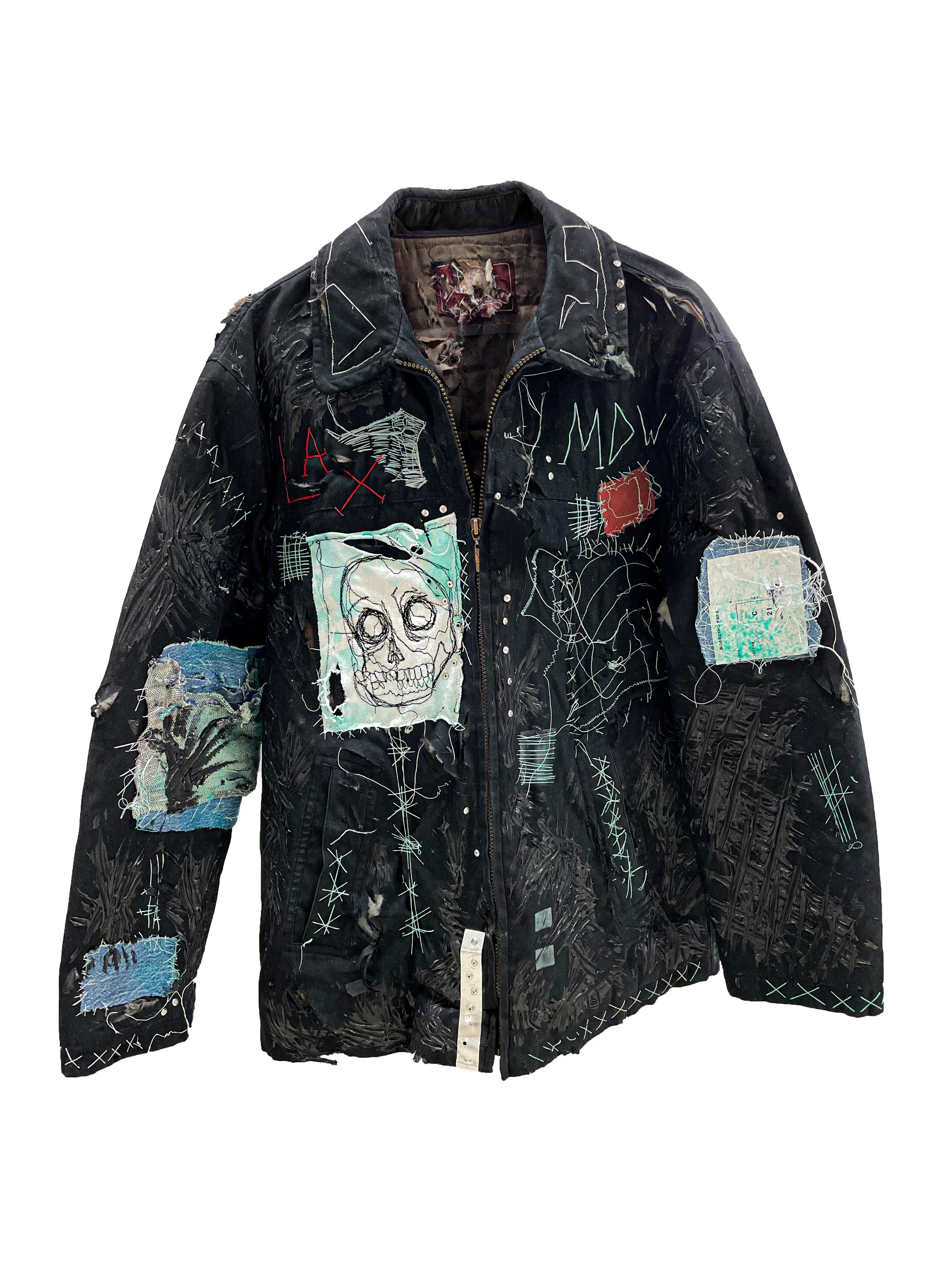 Hot and Cold 
2024 
Large Workwear Jacket 
Mixed Media
