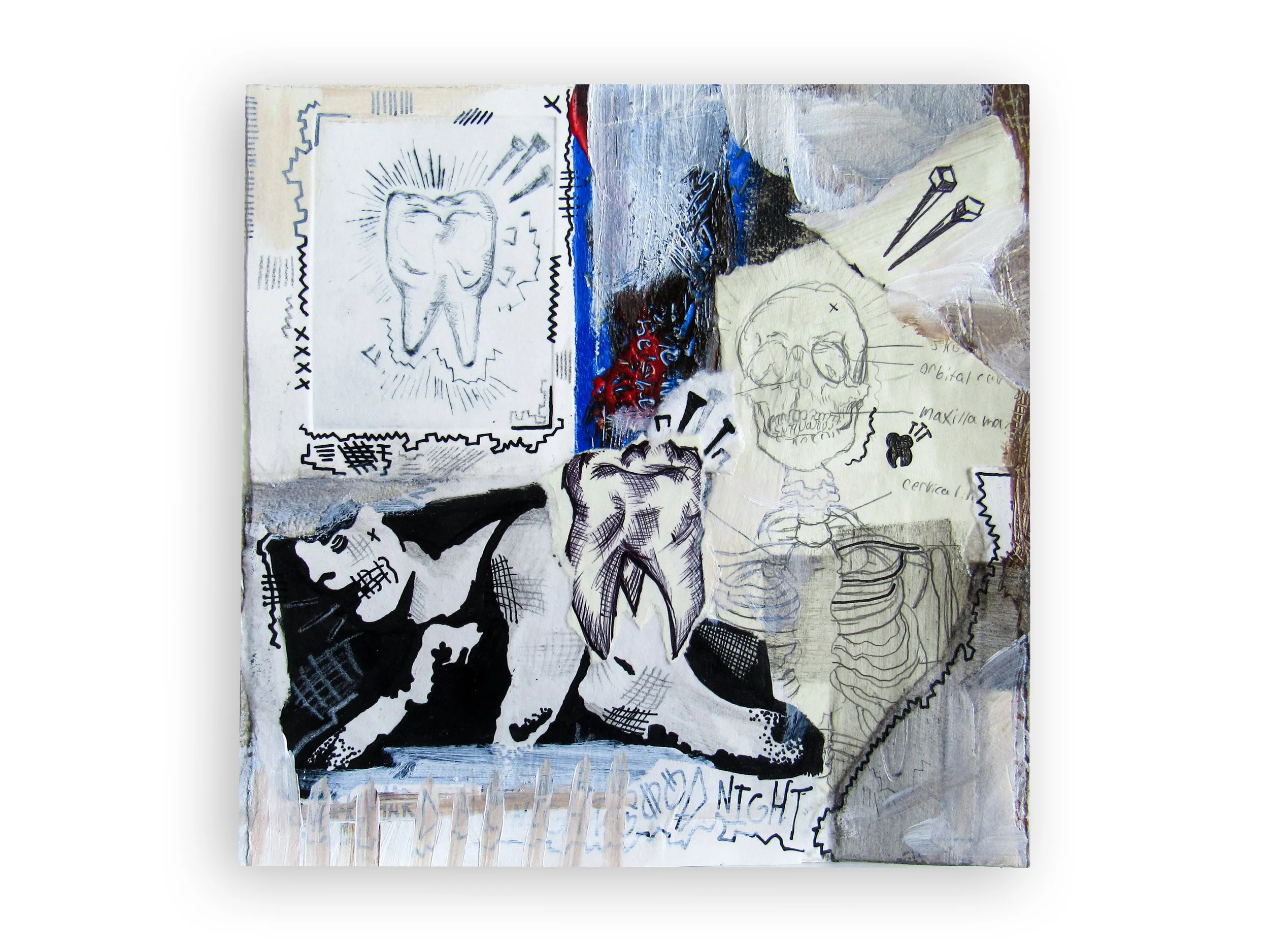 Self 
2023 
10X10
Mixed Media on Wood 