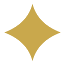 A gold star-shaped design on a black background.