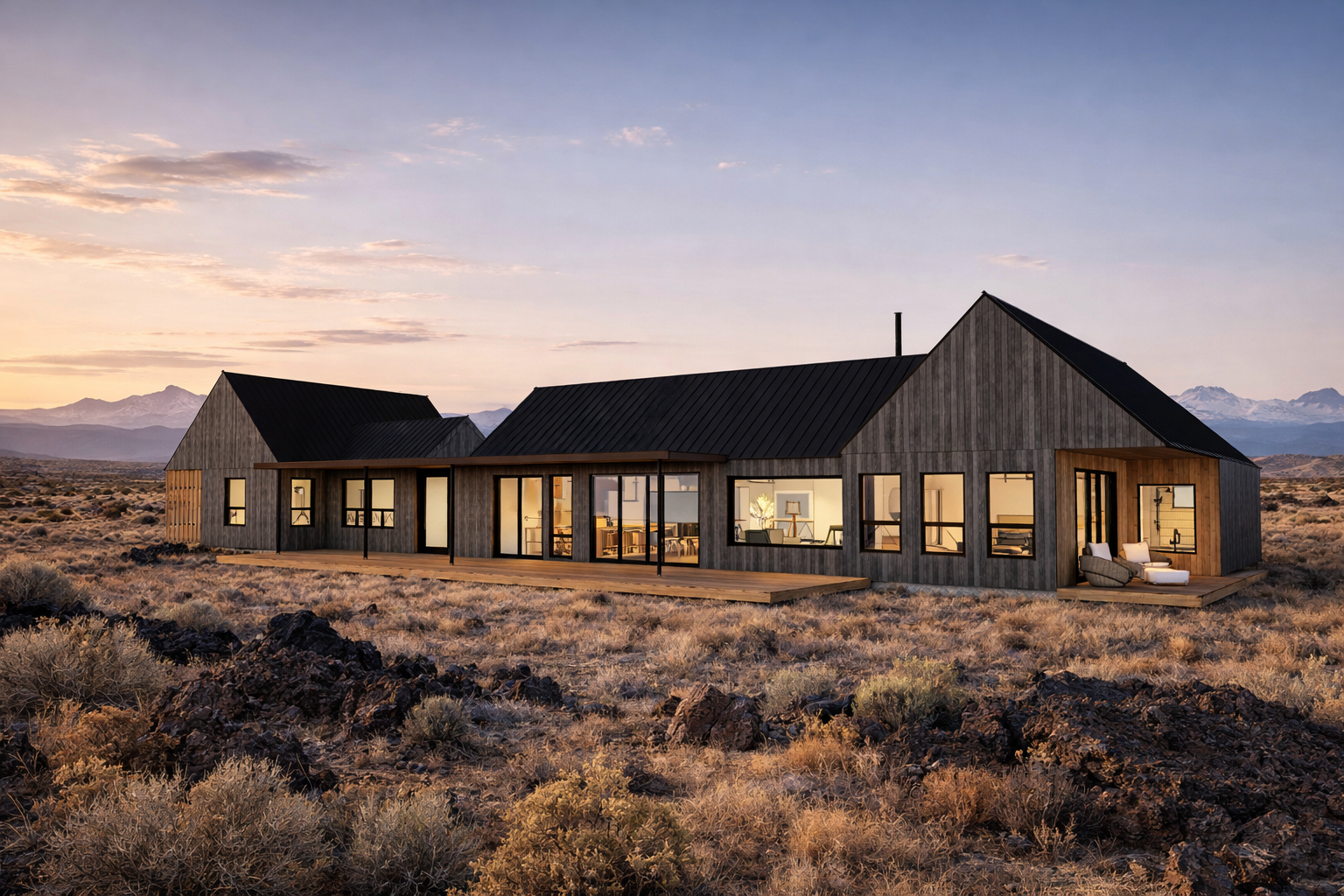 The Ridge house in Crooked River Ranch with large expansive deck and window wall