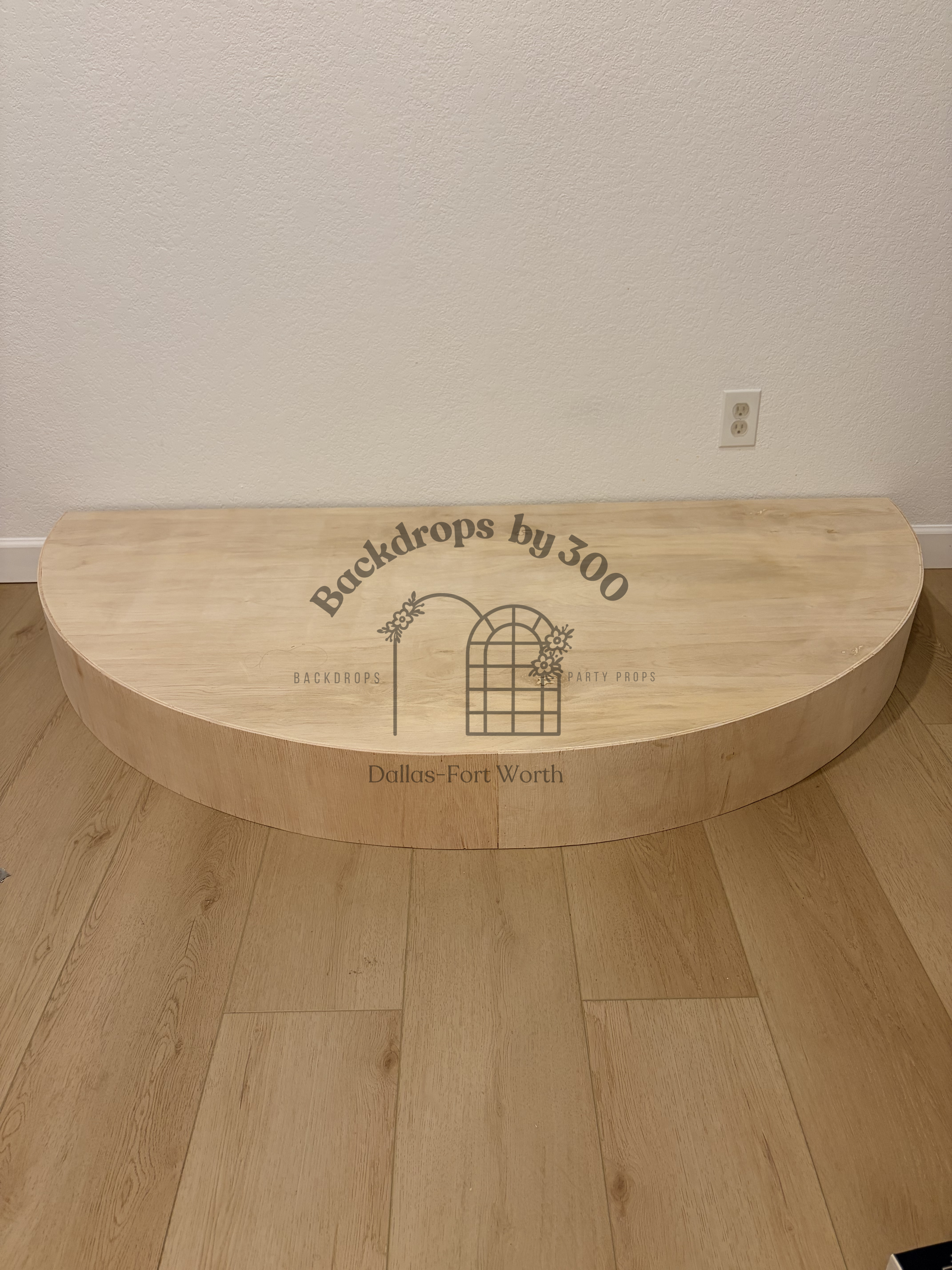 6" 6ft x 3ft Half Stage
