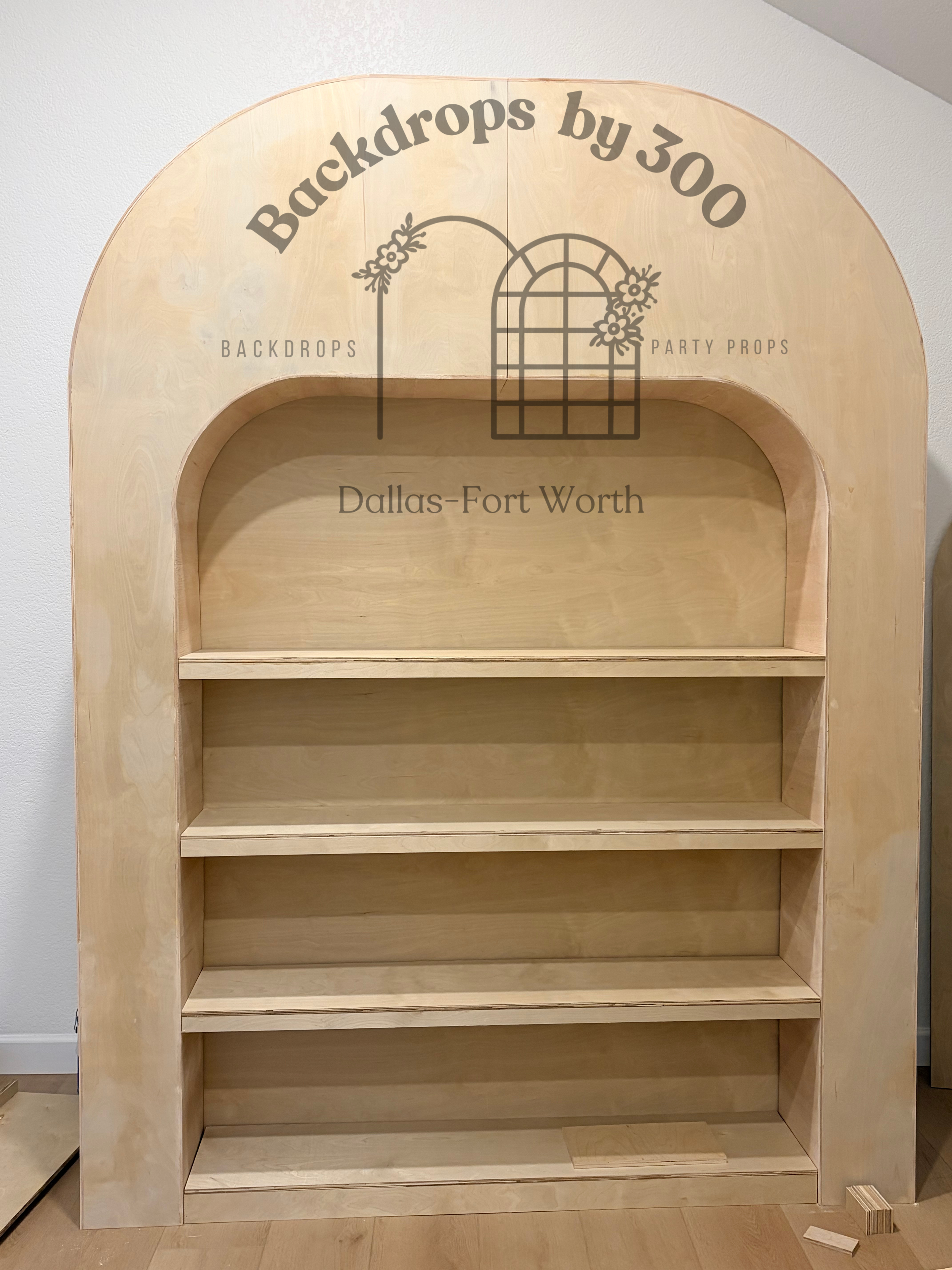Rounded Edge Square 3D Treatwall | 8ft x 6ft | barewood