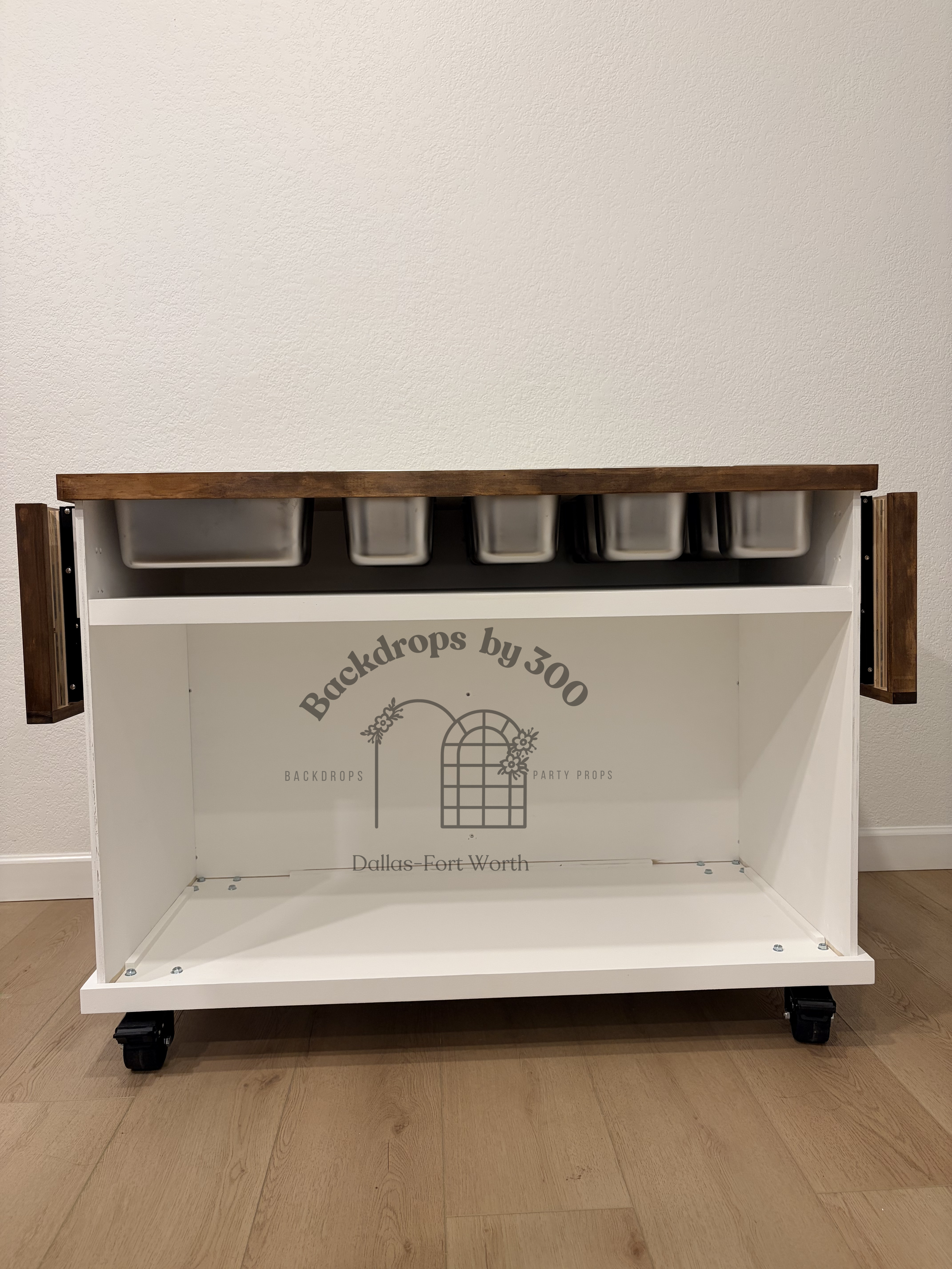 Included with order: one shelf or one divider.