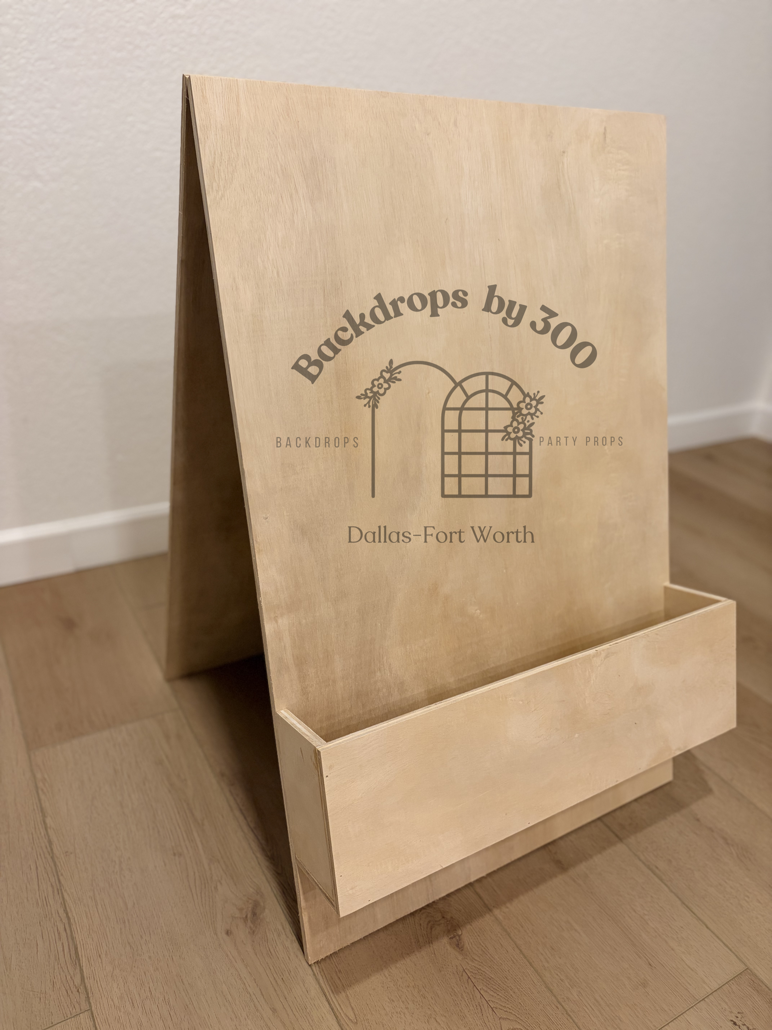 Welcome Sign with Flower Box 3ft x 2ft