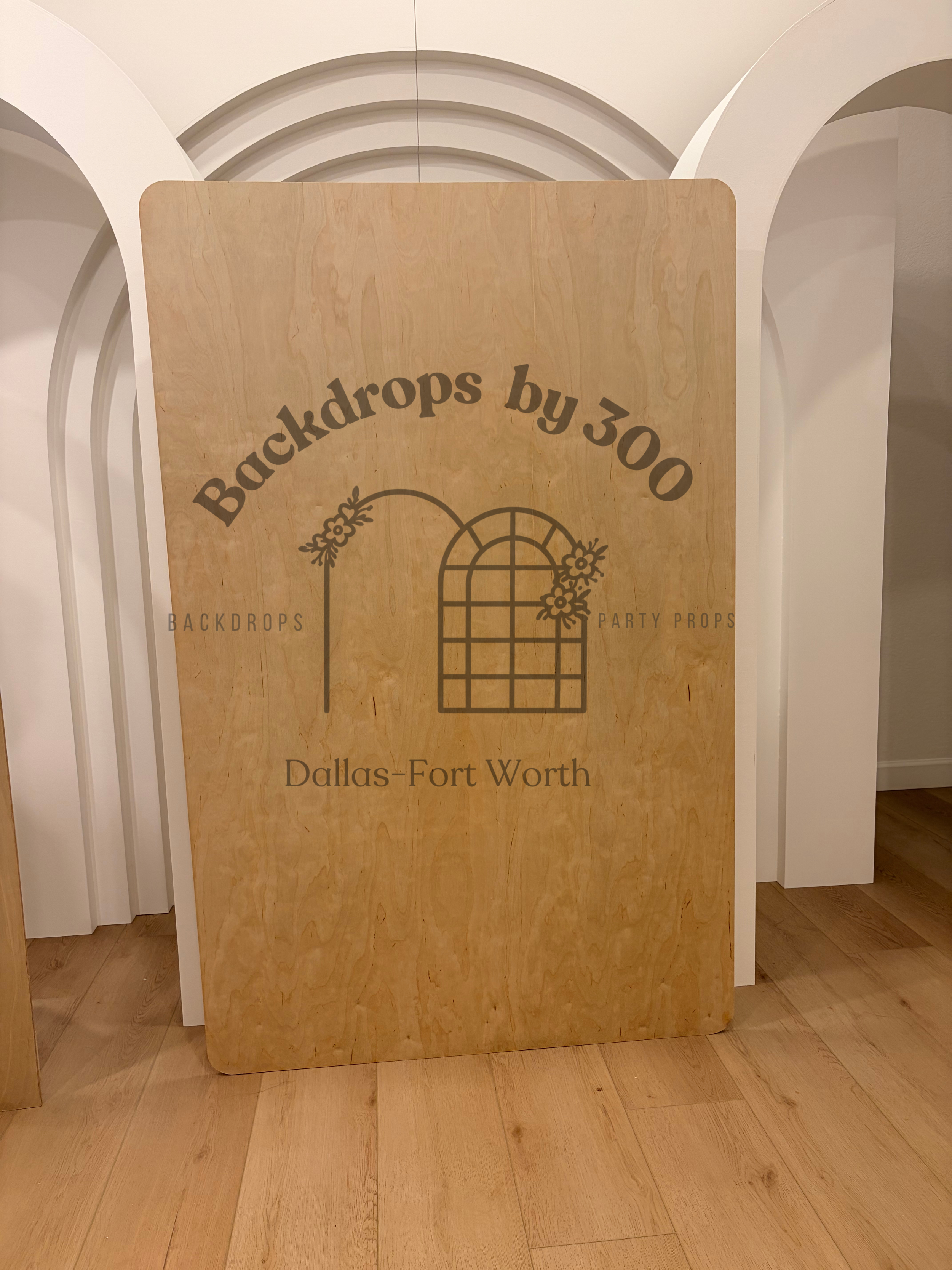 Rounded edge square backdrop | 6ft x 4ft | barewood