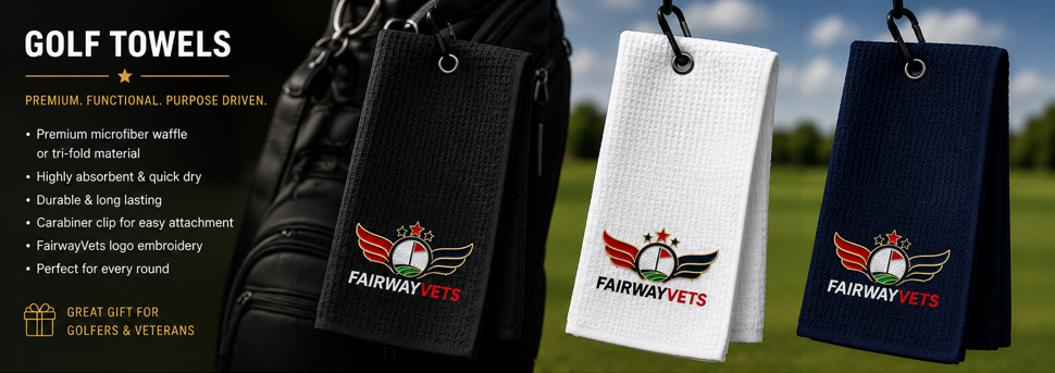 FairwayVets Premium Golf Towels