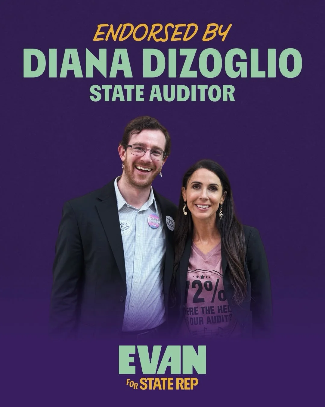 We&rsquo;re honored to be endorsed by State Auditor Diana DiZoglio, who is leading the voter-backed effort to audit our legislature and fight for transparency and accountability amidst opposition from State House Leadership.

We need champions at eve
