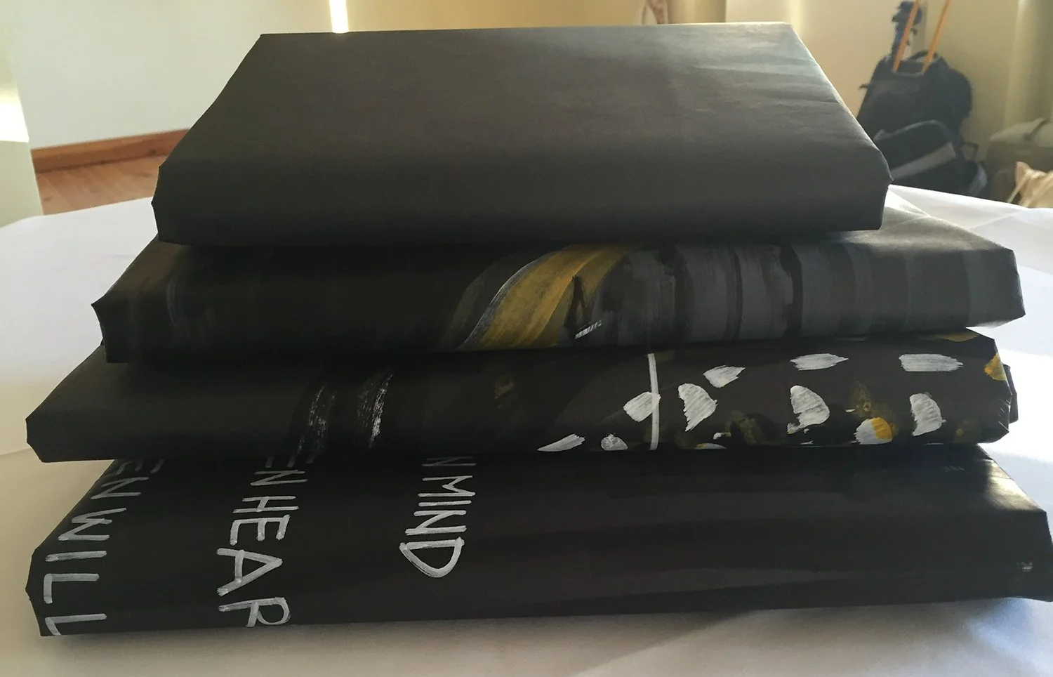 Figure 30: Distribution. I refolded the drawing into sections, for different parts of the system (China, Scotland, and Brazil) to take back to their local hubs.