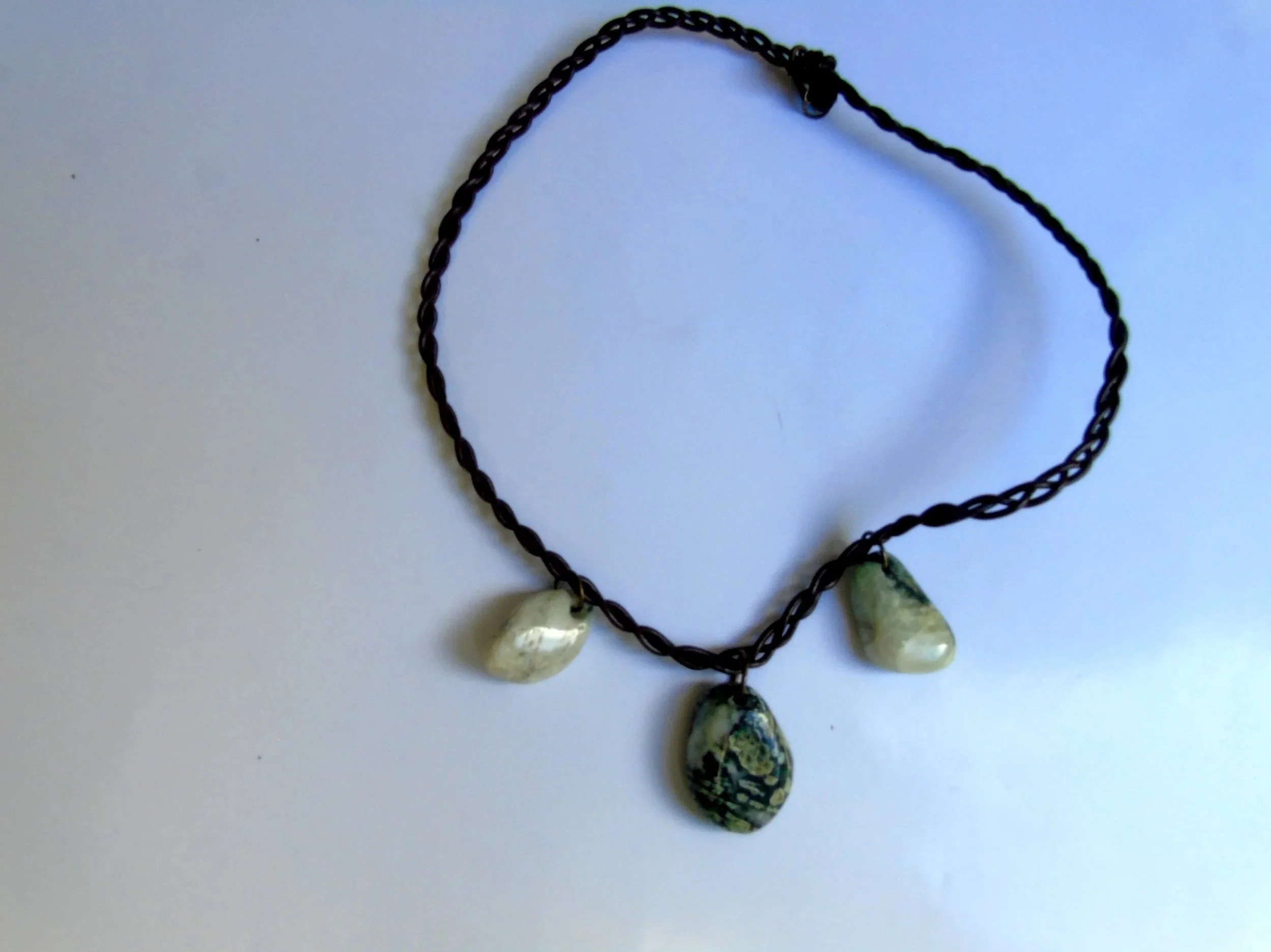 Handmade Stone Charm Necklace