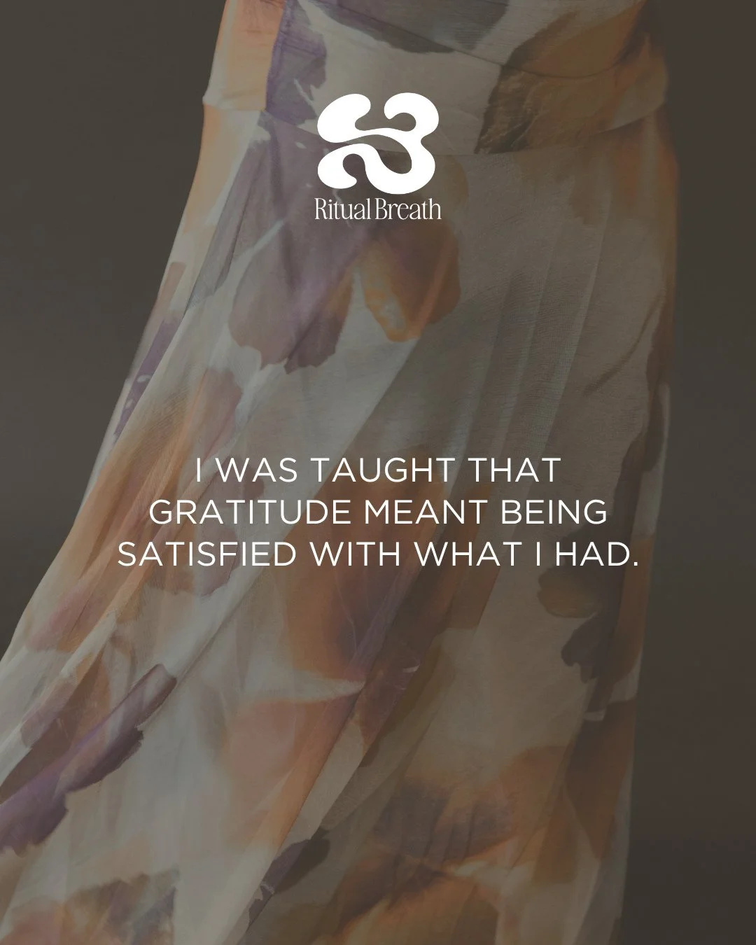 I was taught that gratitude meant being satisfied with what I had 🙏🏼⁠
⁠
Be grateful for the little things.⁠
Be grateful for what you&rsquo;ve been given.⁠
⁠
Don&rsquo;t ask for too much.⁠
Don&rsquo;t need too much.⁠
Don&rsquo;t want too much.⁠
⁠
I 