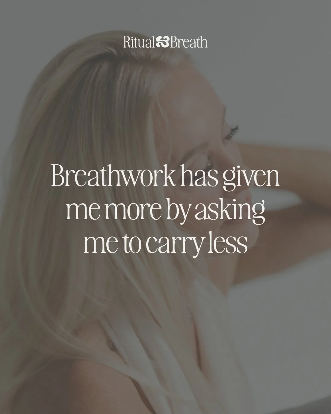 I thought becoming more myself would feel like adding something.⁠
⁠
More confidence.⁠
More certainty.⁠
More wisdom.⁠
More of whatever I thought I was missing.⁠
⁠
Breathwork has felt nothing like that.⁠
⁠
It&rsquo;s been taking things off..⁠
⁠
The nee