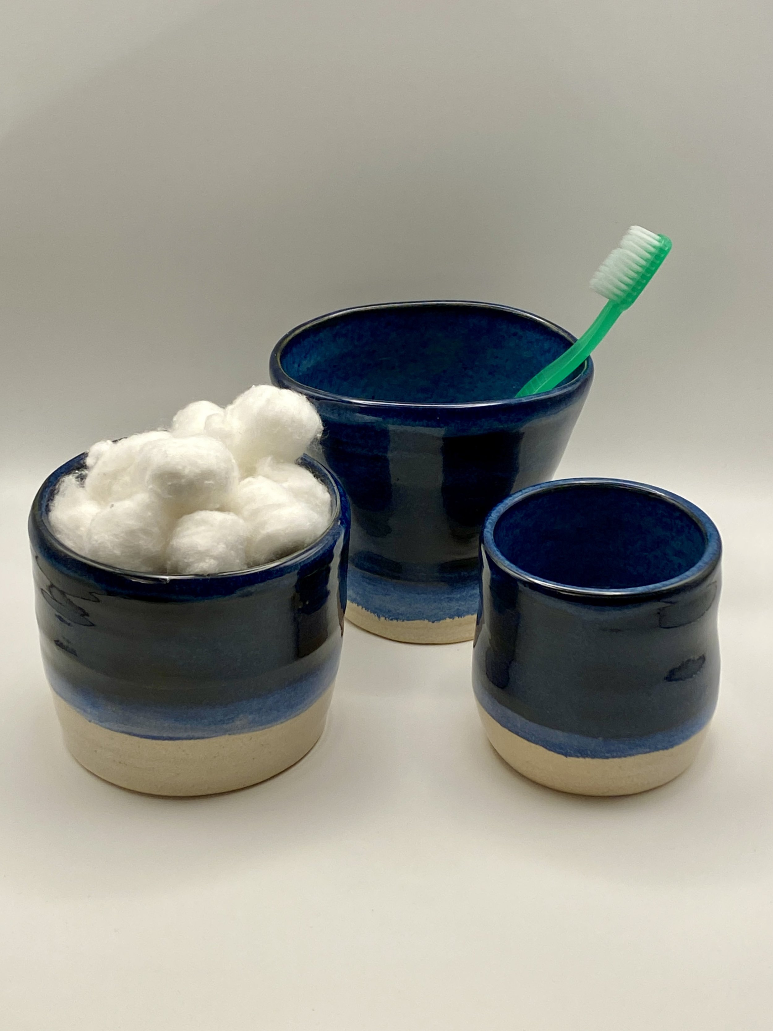 3-Piece Blue Beach Bathroom Set