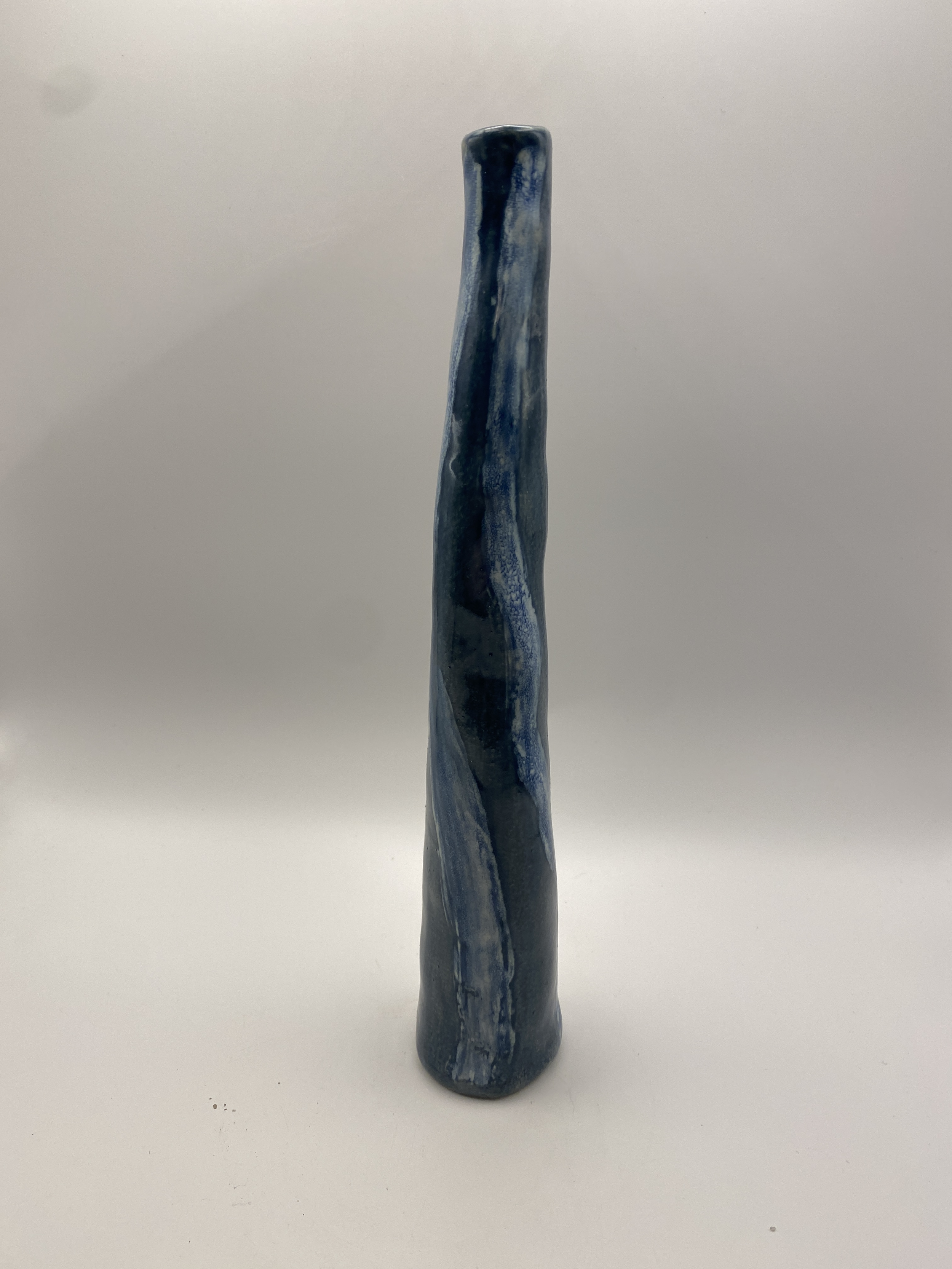 Blue Striped Small Vase.png