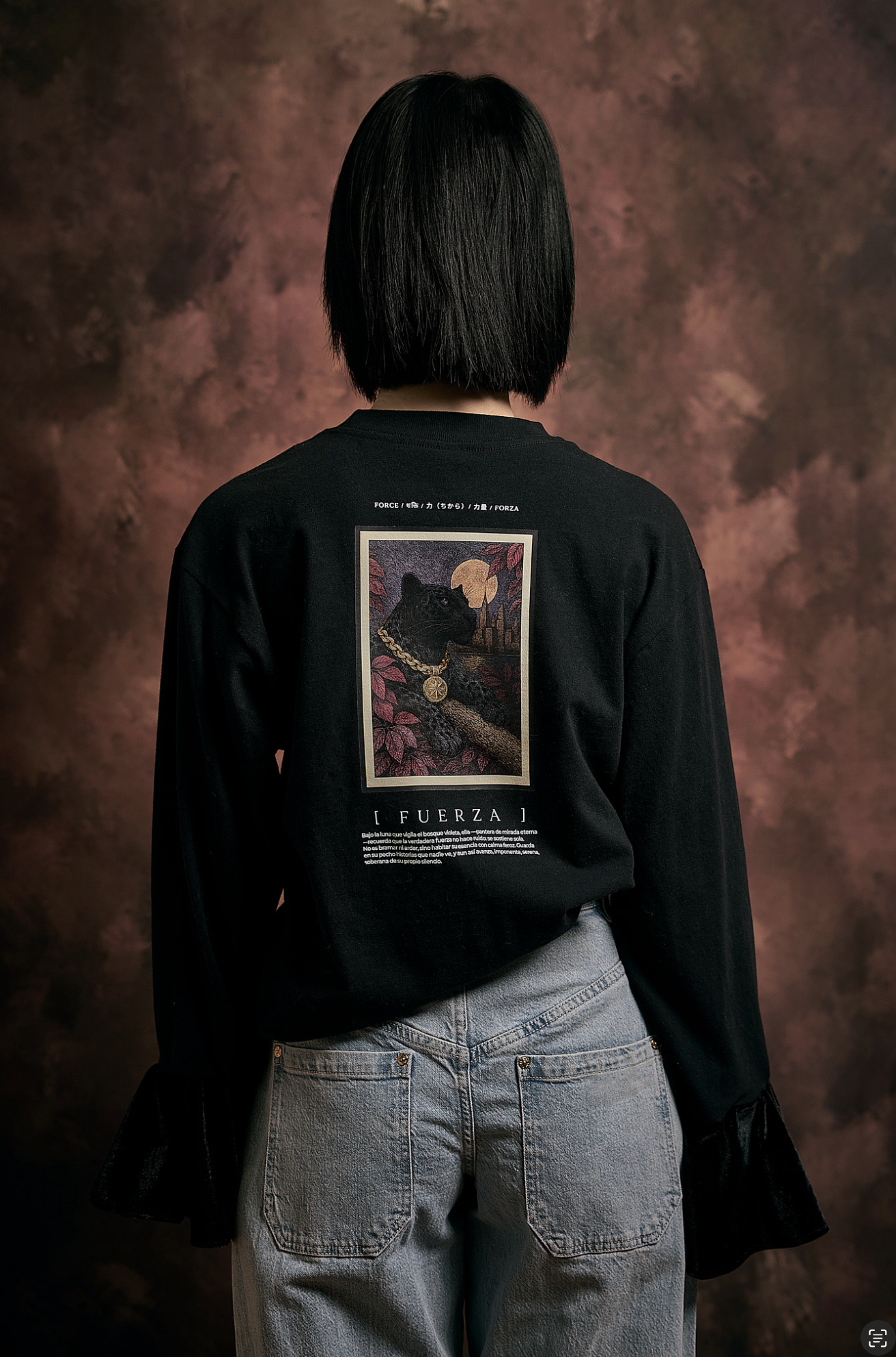 Fuerza - Long-Sleeves T-shirt (Back)