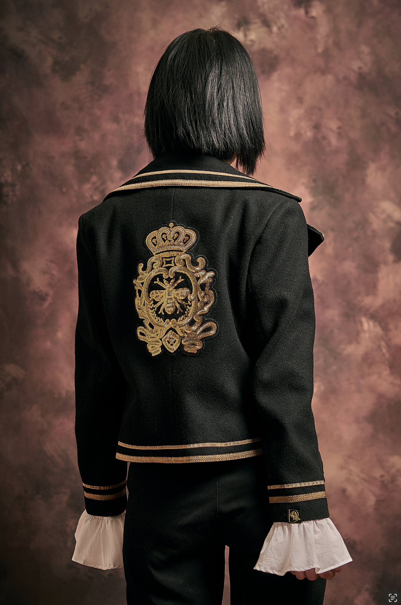 St. Tropez - Marine Wool Jacket (Back)