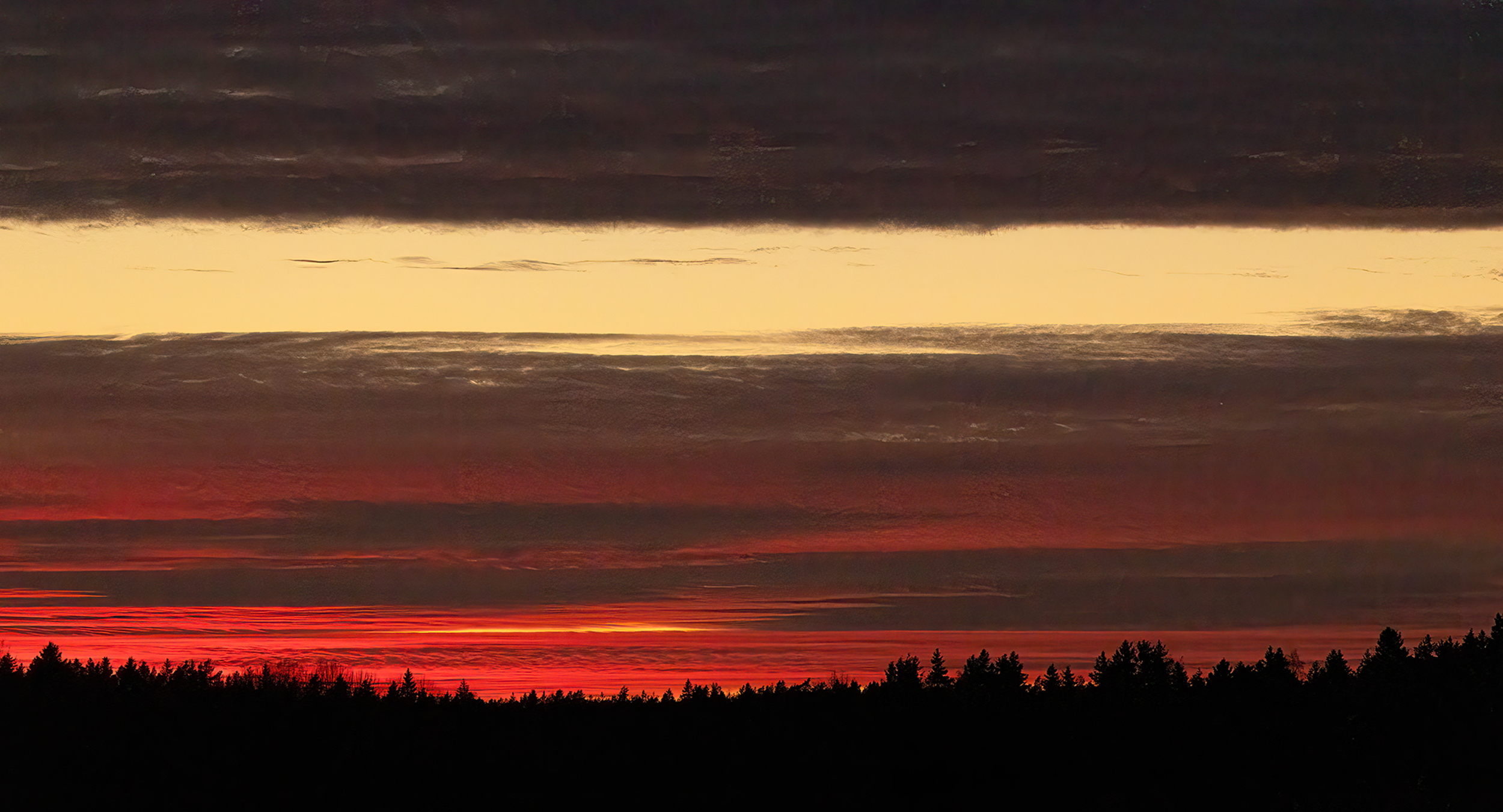 Sunset over Masala, Finland