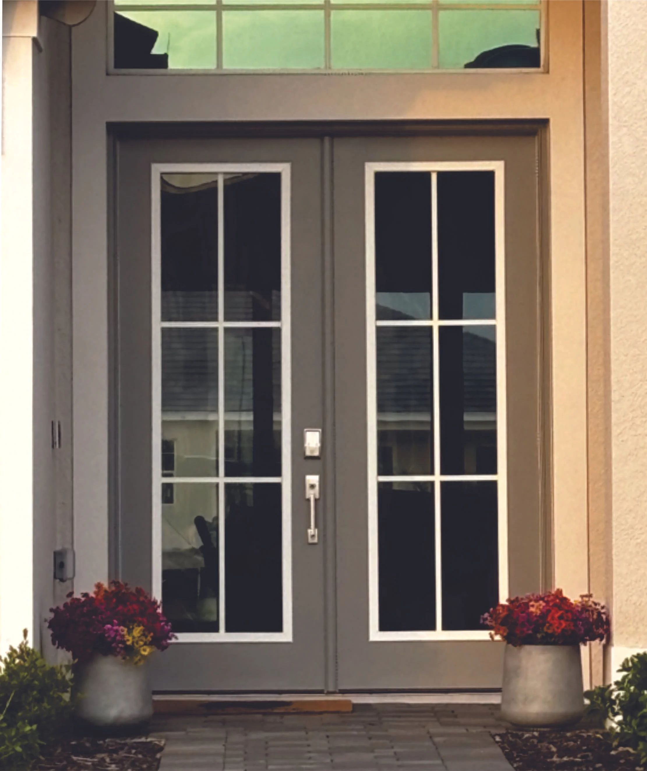 Clear with 6 Panes 22" x 80"