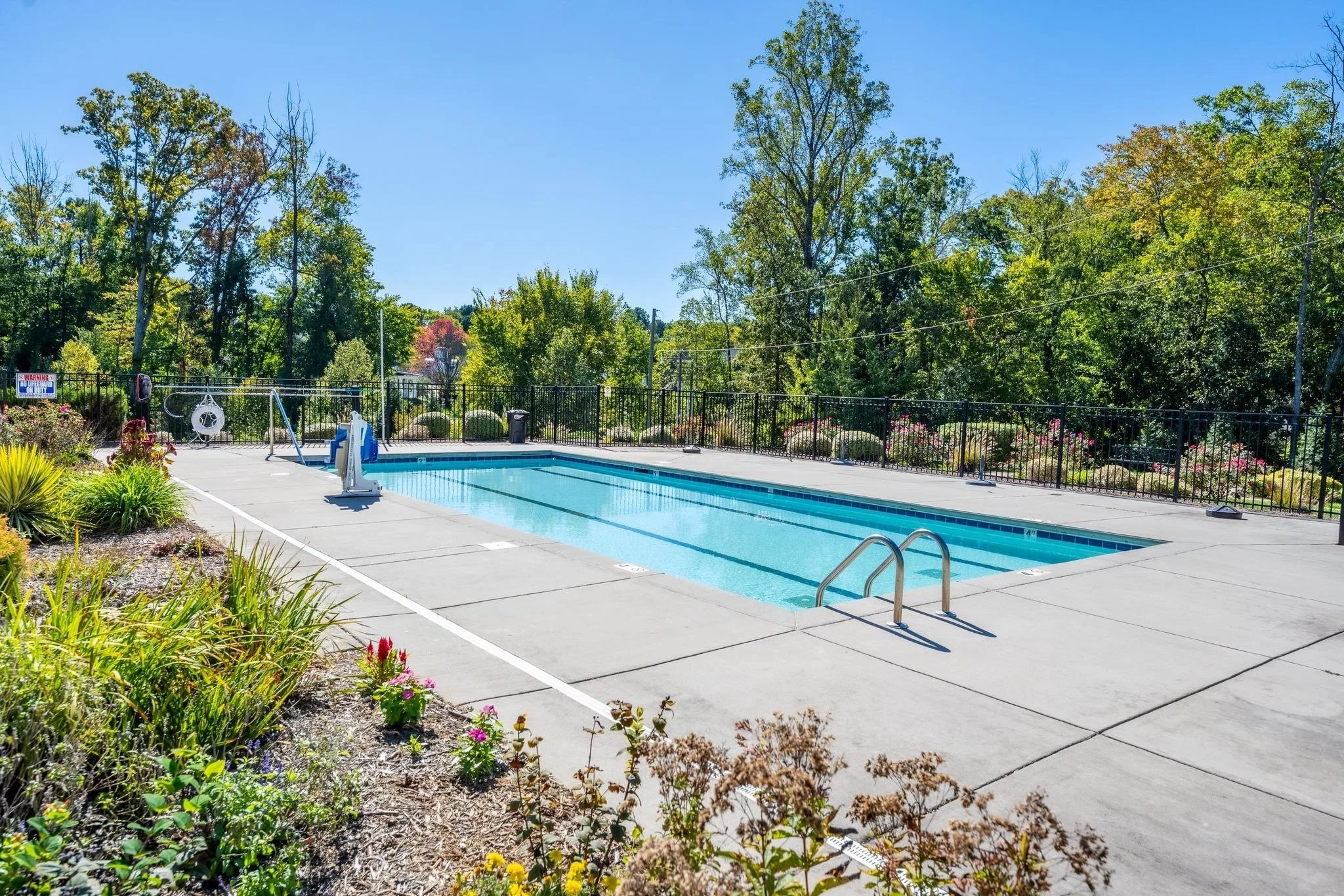 the-courtyards-on-lake-norman-community-pool-with-landscaping-and-trees-active-adult-community-cornelius-nc.jpg