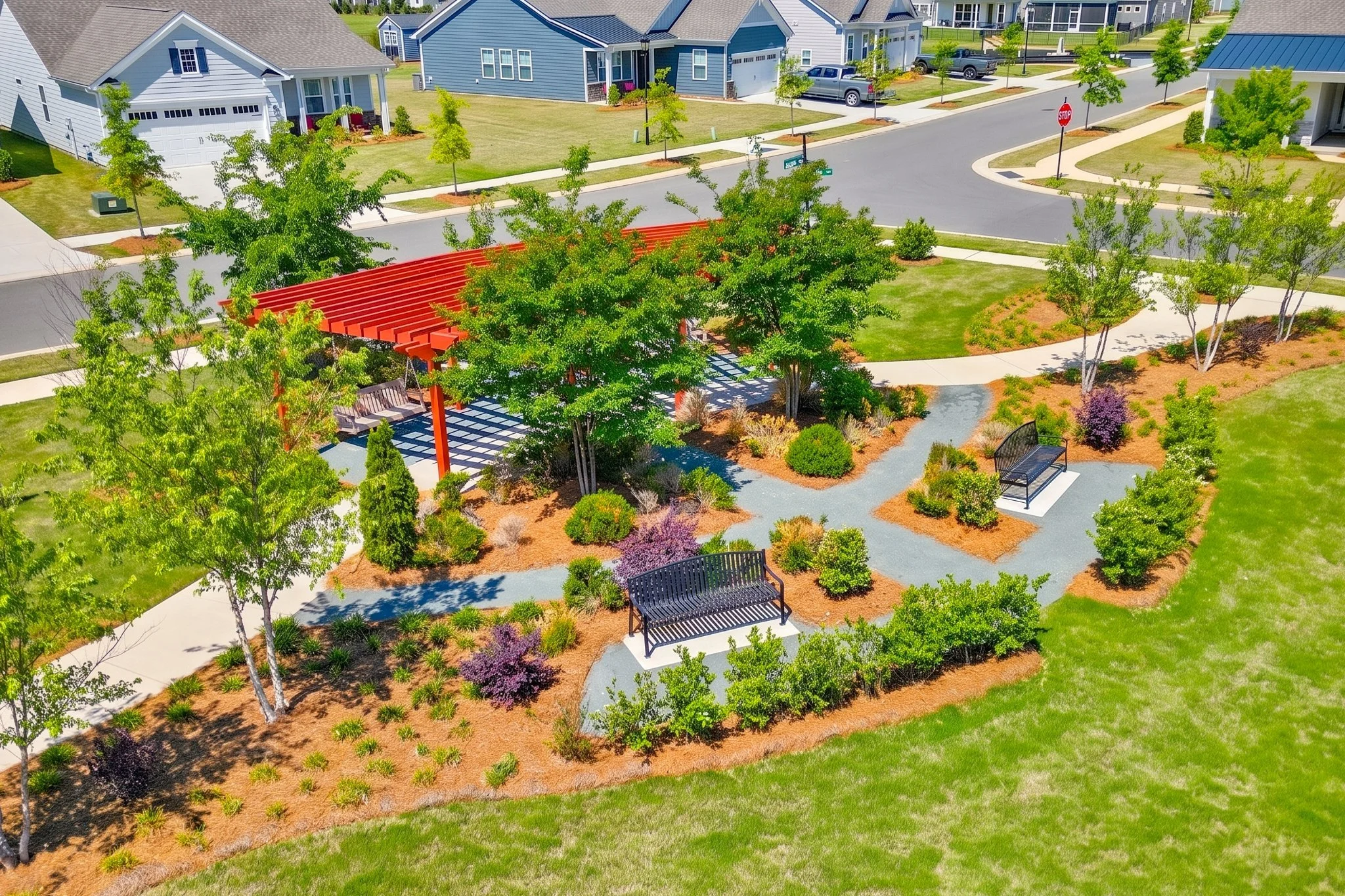 esplanade-at-northgate-aerial-view-landscaped-courtyard-garden-active-adult-indian-trail-nc.jpg