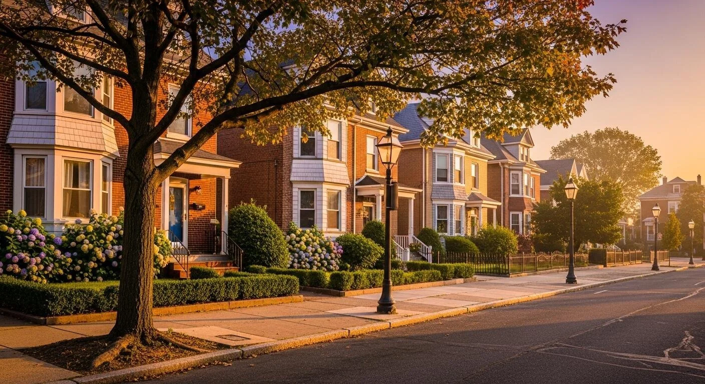 elizabeth-charlotte-nc-historic-brick-homes-on-tree-lined-street-at-golden-hour.jpeg