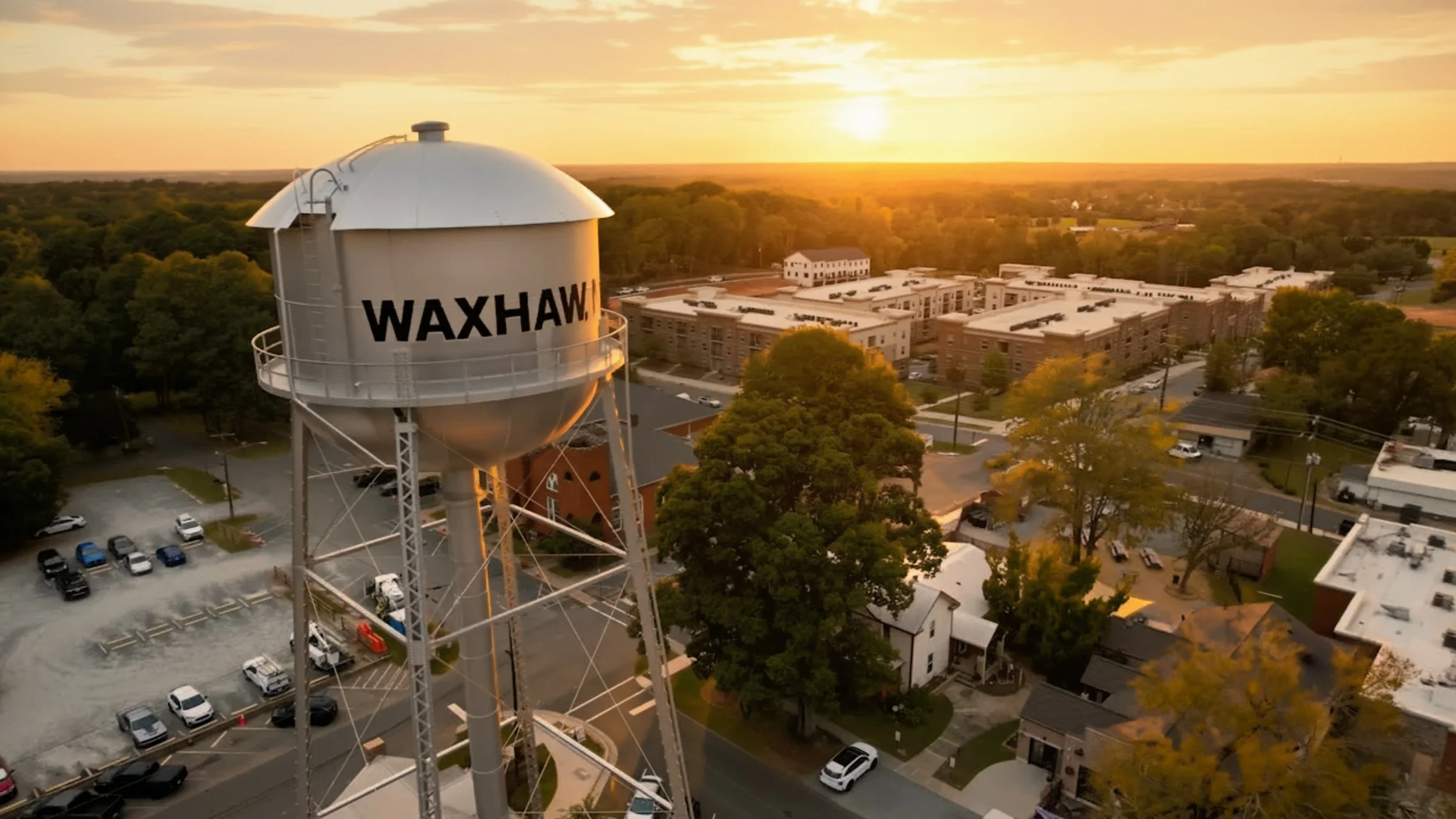 waxhaw-nc-water-tower-aerial-town-sunset.jpg